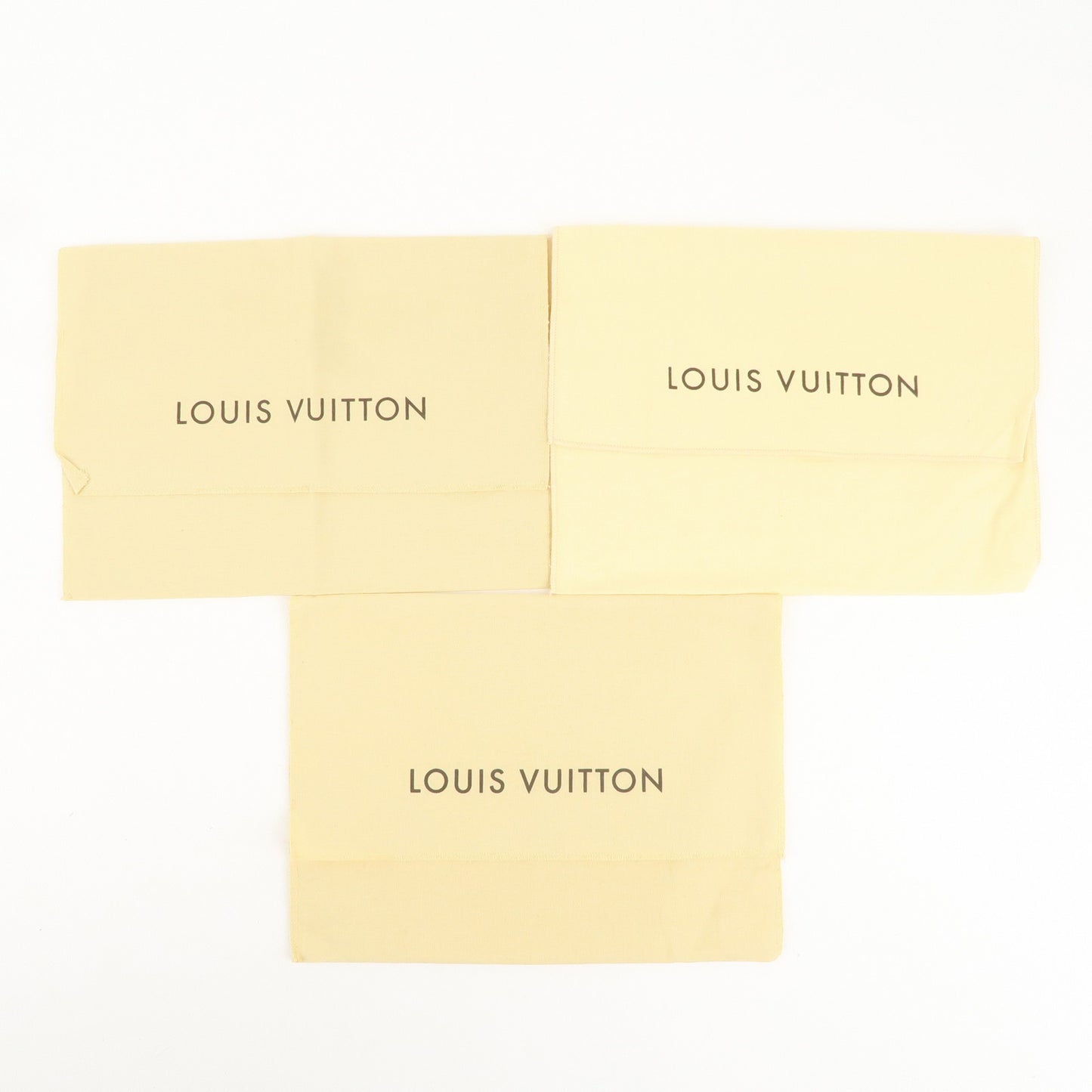 Louis Vuitton Set of 15 Storage Bag Dust Bag Flap Type Beige