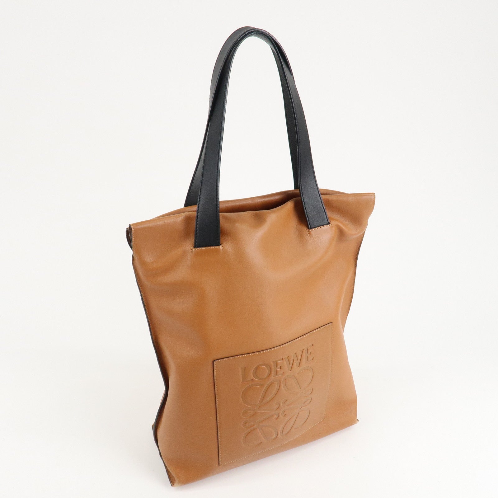 LOEWE Anagram Leather Bolso Shopper Tote Bag Shoulder Bag