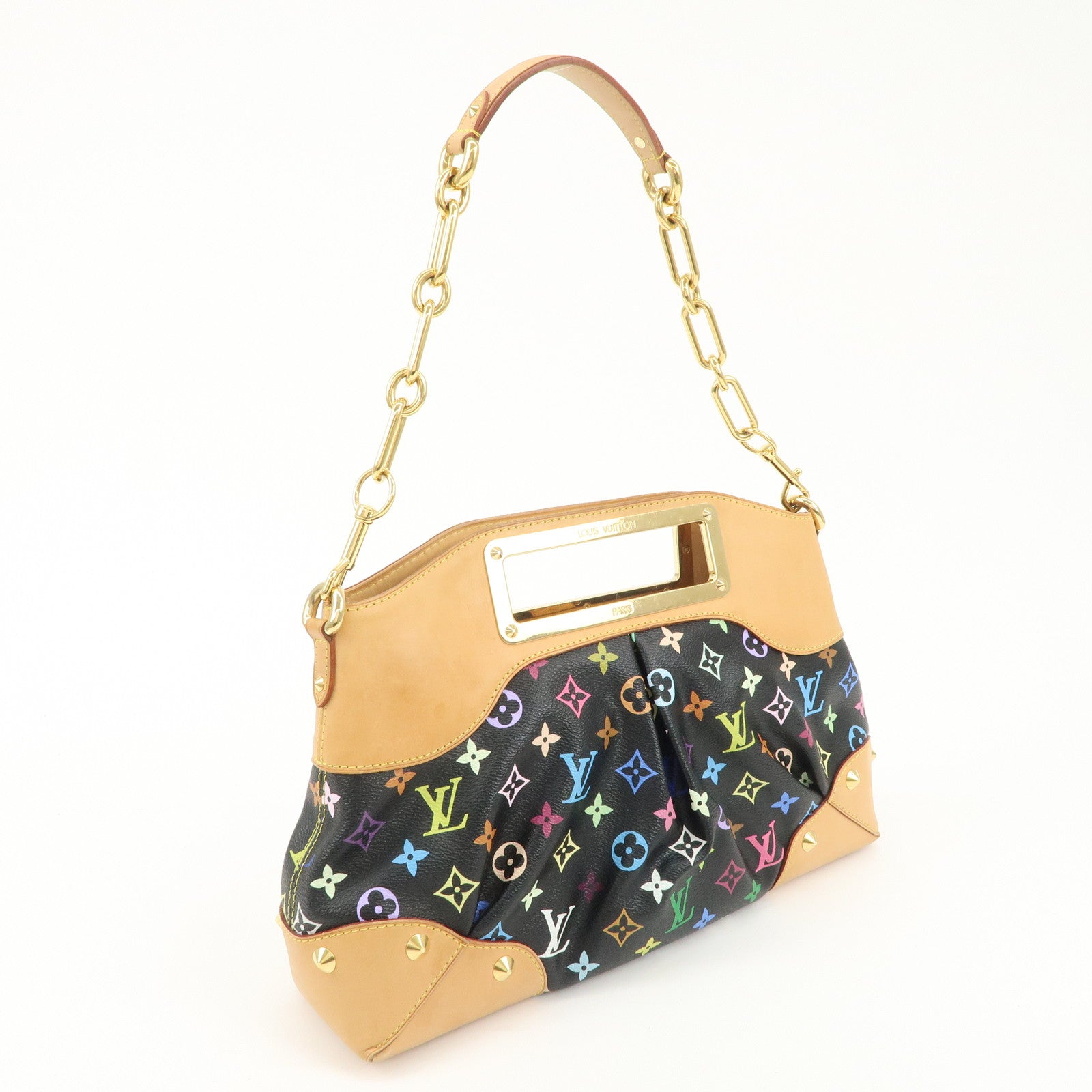 Louis Vuitton Monogram Multi Color Judy MM 2Way Bag Noir M40256 Used