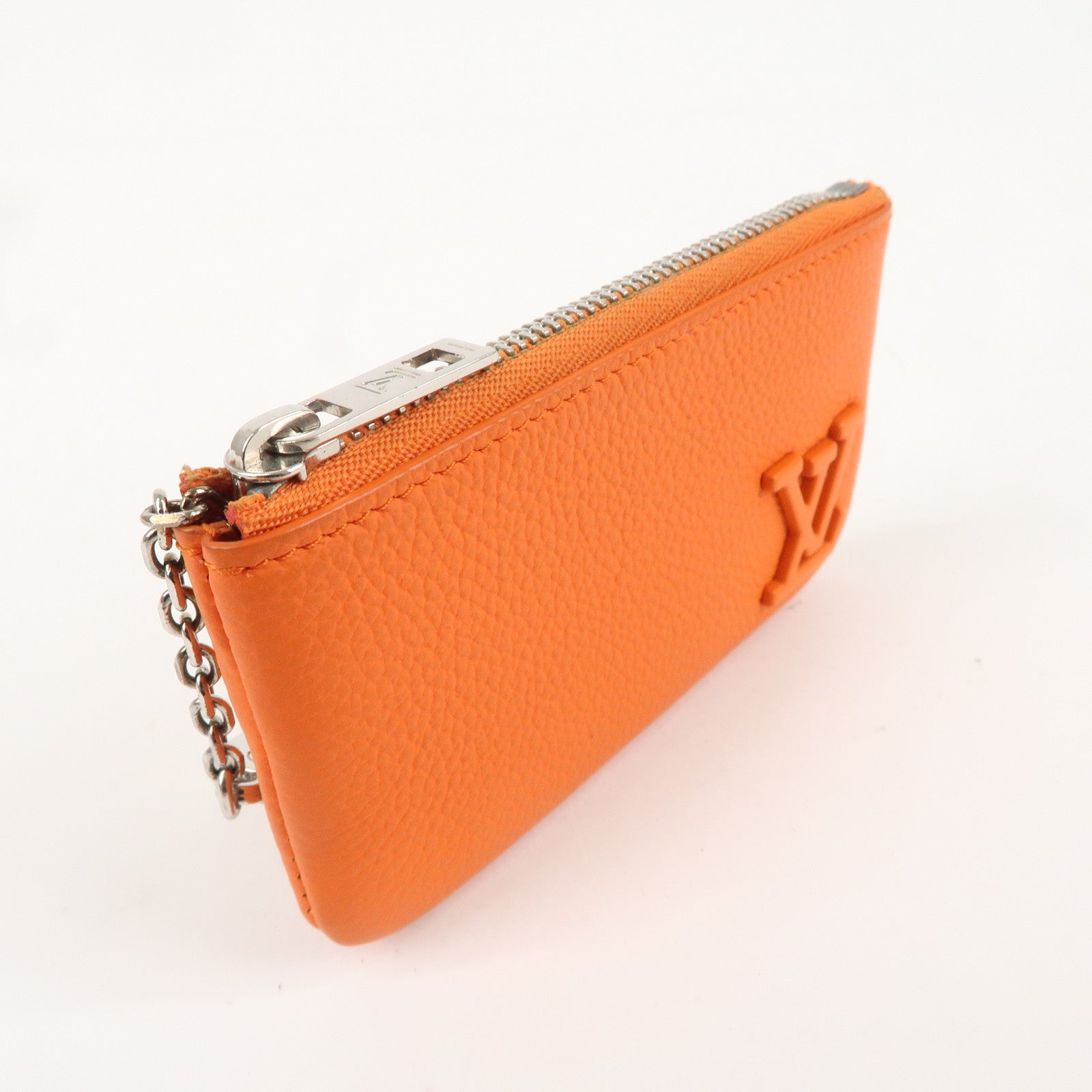 Louis Vuitton Aerogram Pochette Cles Coin Case Orange M81032