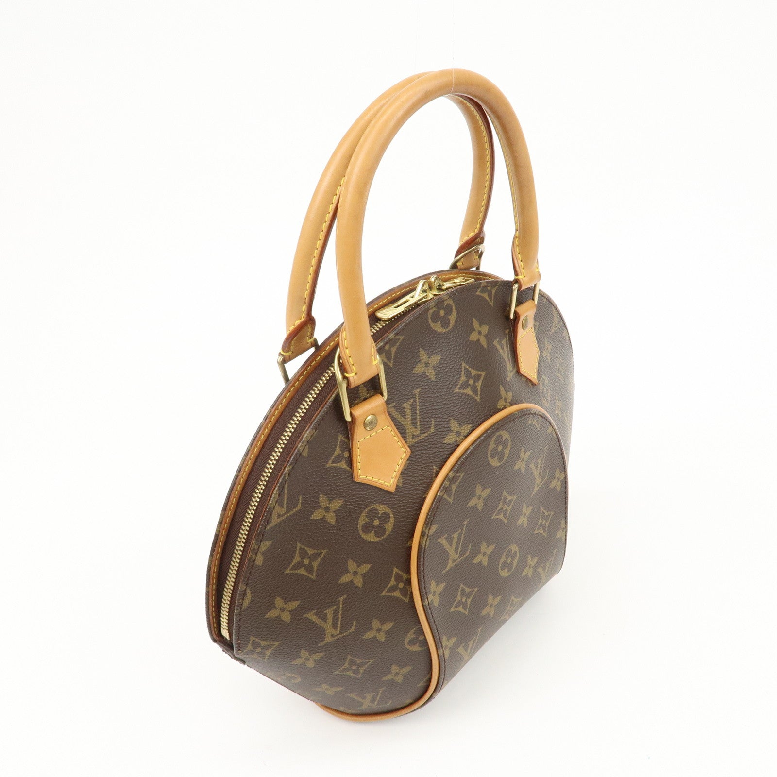 Louis Vuitton Monogram Ellipse MM Hand Bag Brown M51127 Used