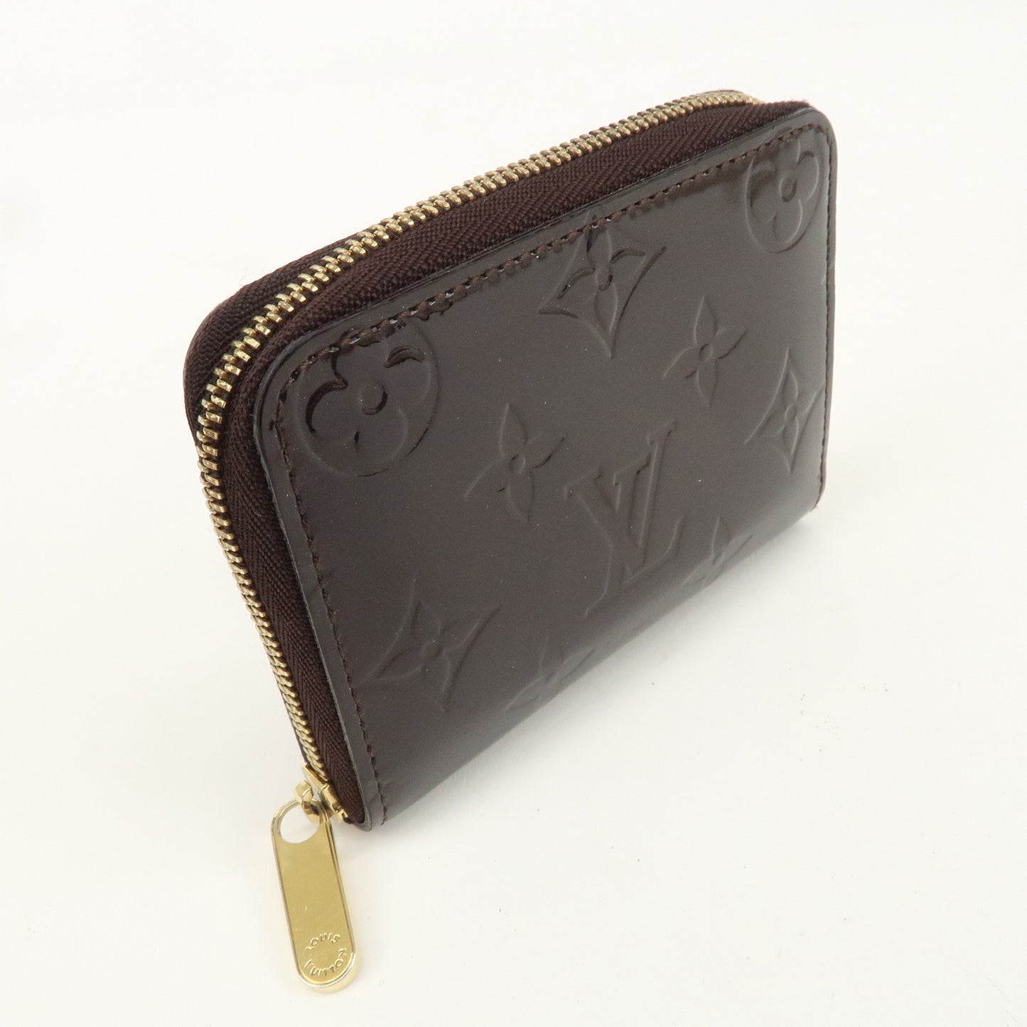 Louis Vuitton Monogram Vernis Zippy Coin Purse Amarante M93607