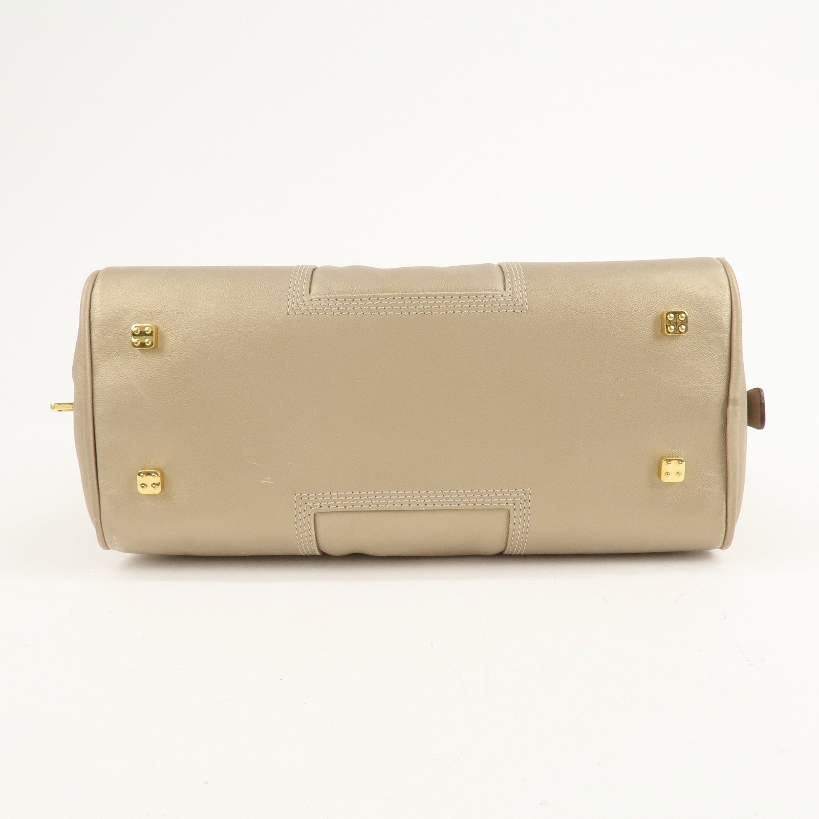 LOEWE Anagram Nappa Leather Amazona 28 Hand Bag Gold