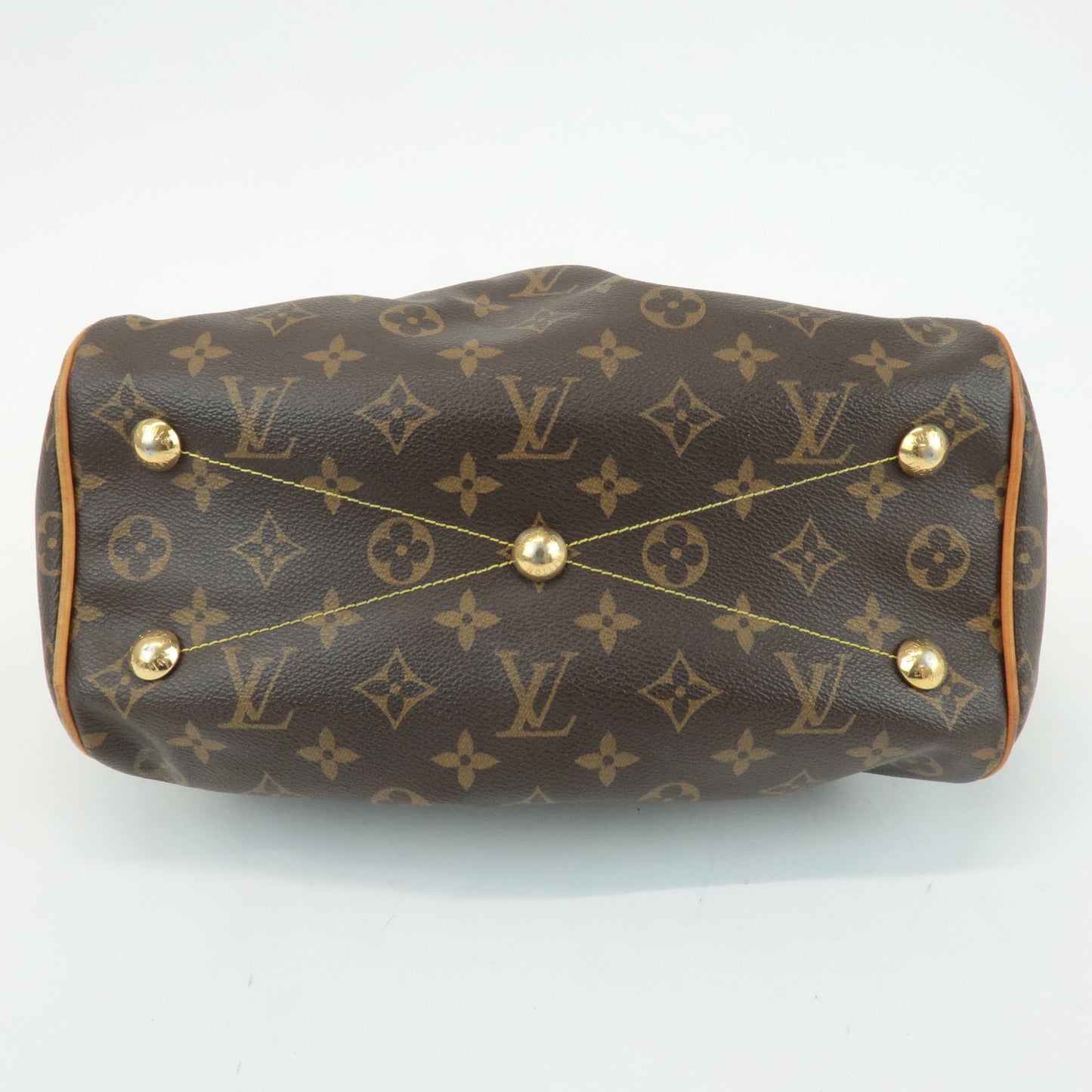 Louis Vuitton Monogram Tivoli PM Hand Bag Brown M40143