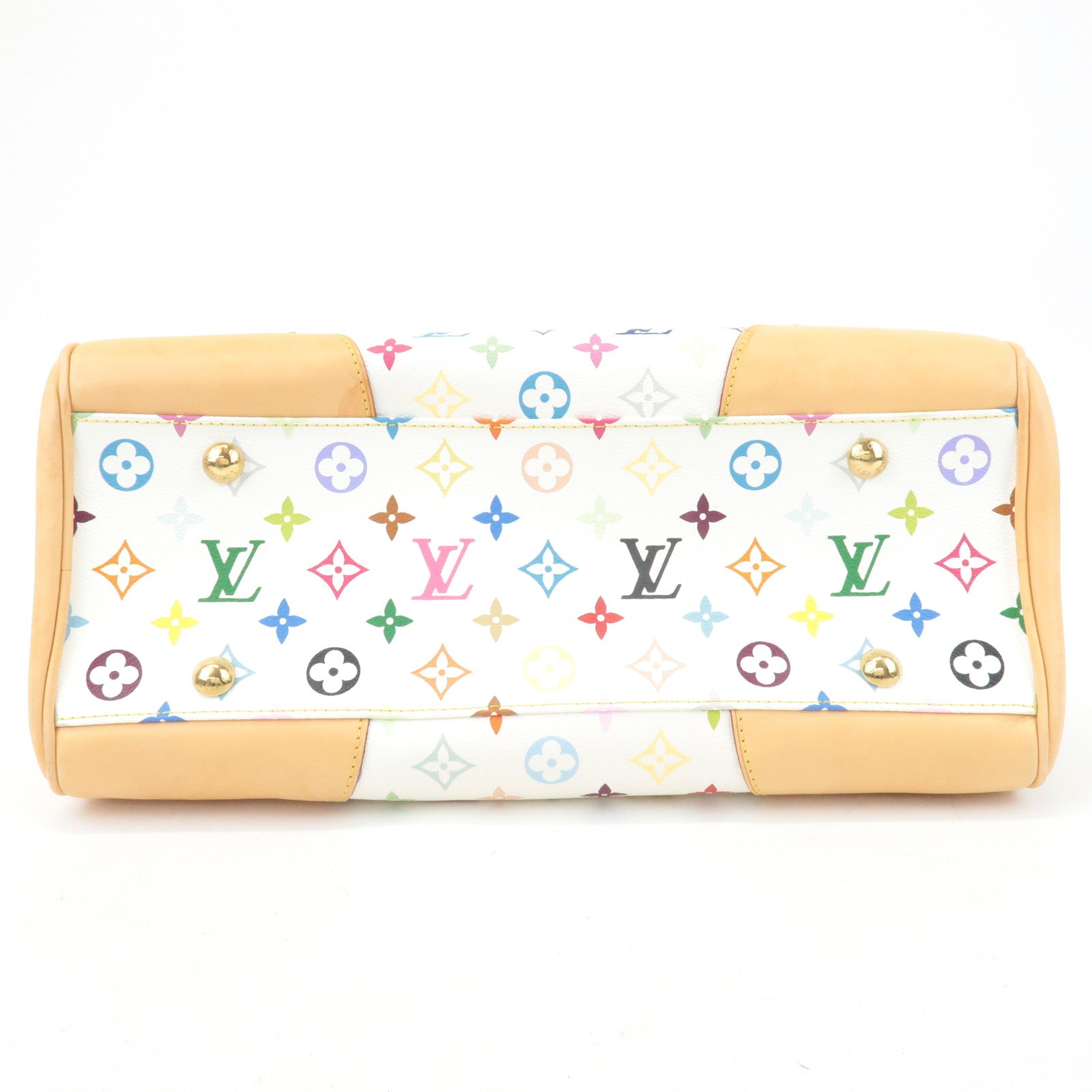 Louis Vuitton Monogram Multicolor Beverly GM Hand Bag Blanc M40201 Used