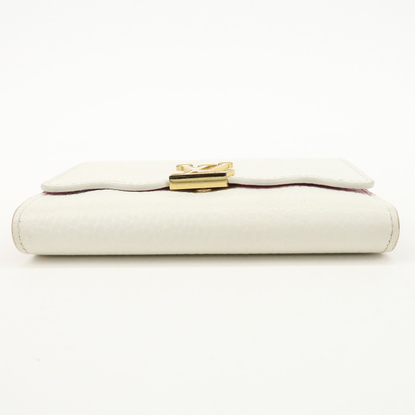 Louis Vuitton Portefeuille Capucines Compact Wallet White M82268