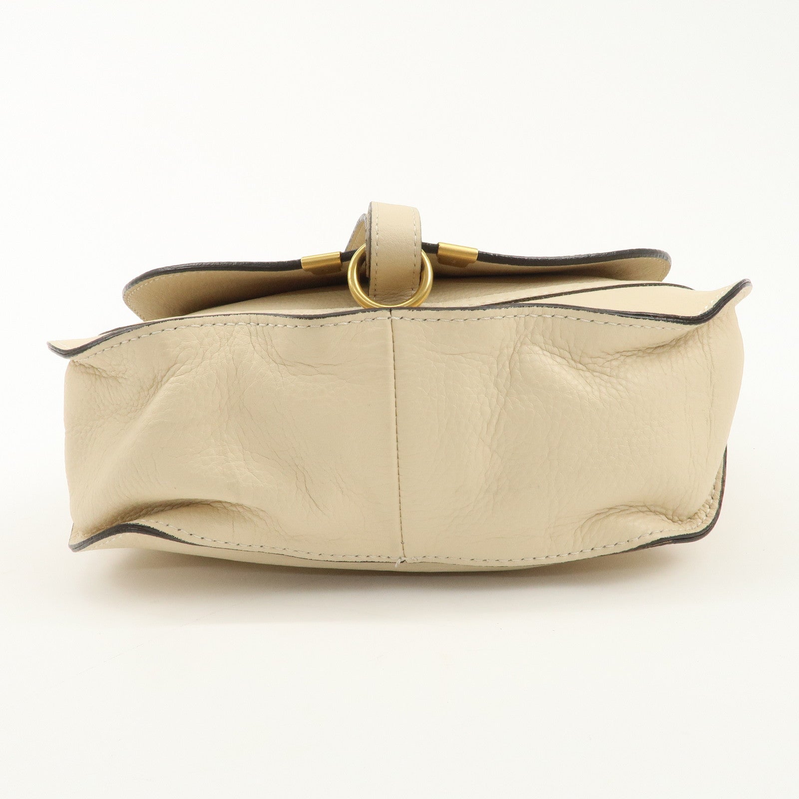 Chloe leather Marcy one-shoulder bag Beige 021156-27 Used