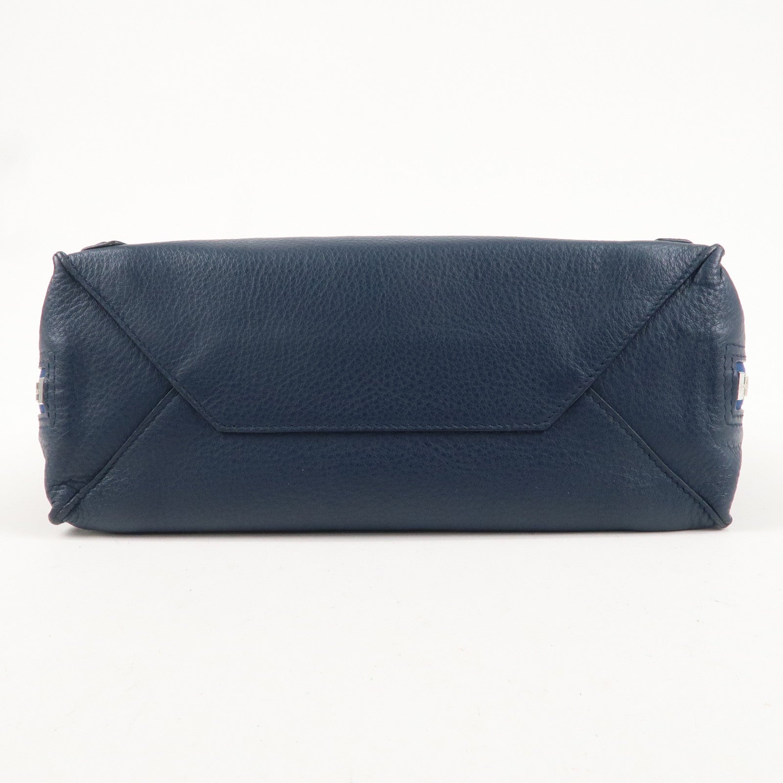 BALENCIAGA Paper Mini Leather 2Way Bag Navy 370926