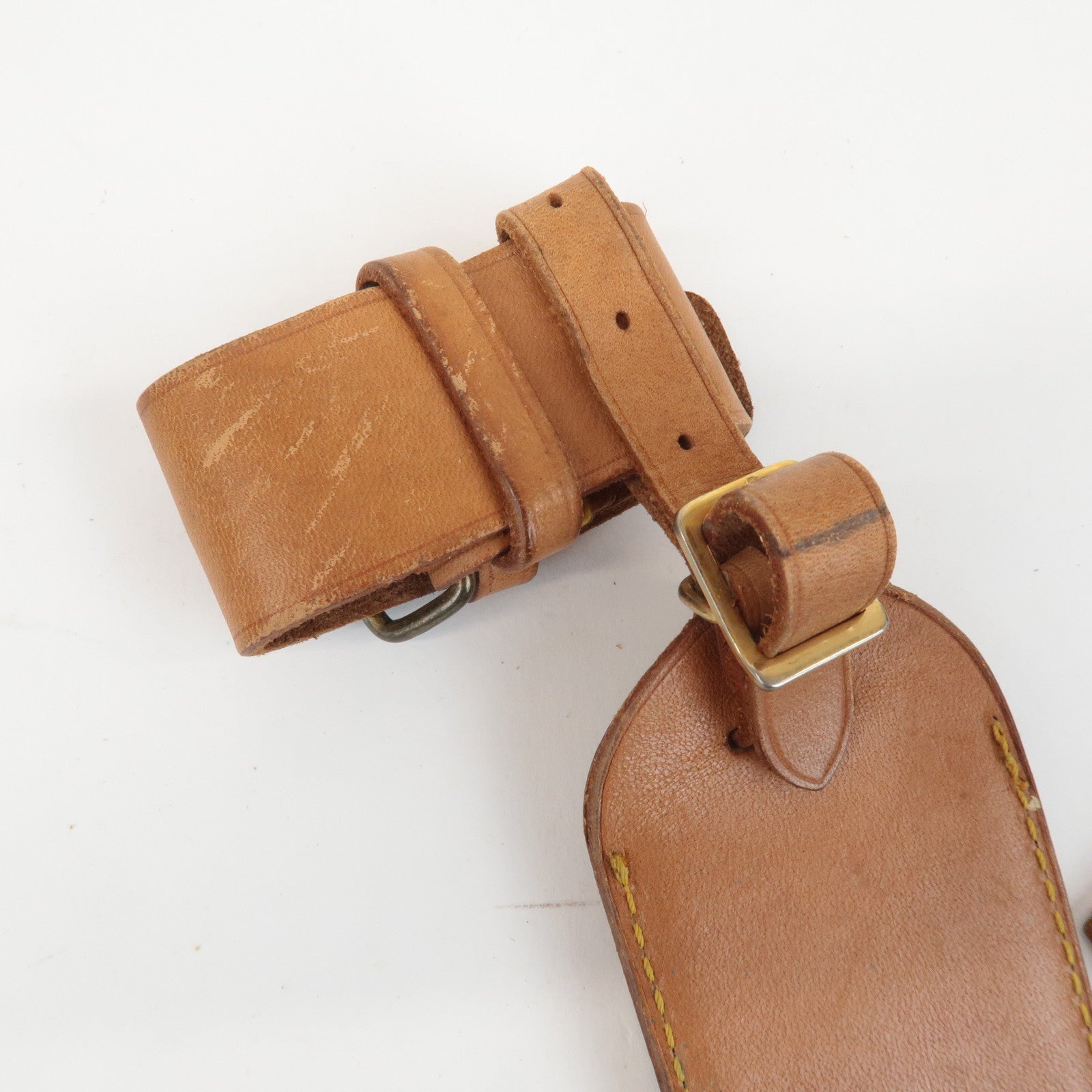 Louis Vuitton Set of 20 Leather Name Tag & Poignet Natural Used