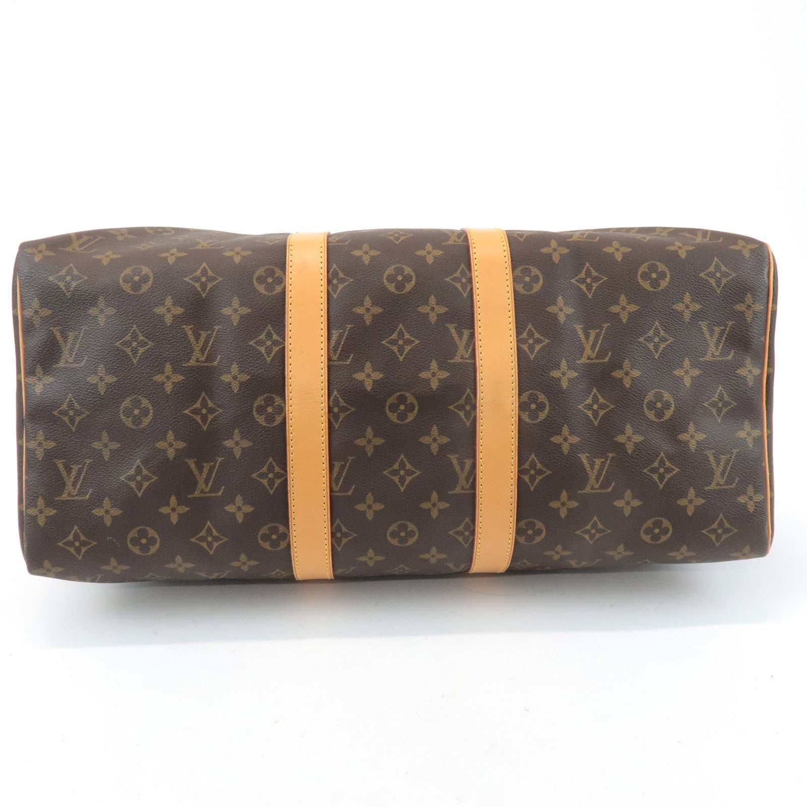 Louis Vuitton Monogram Keep All 45 Boston Bag Brown M41428 Used