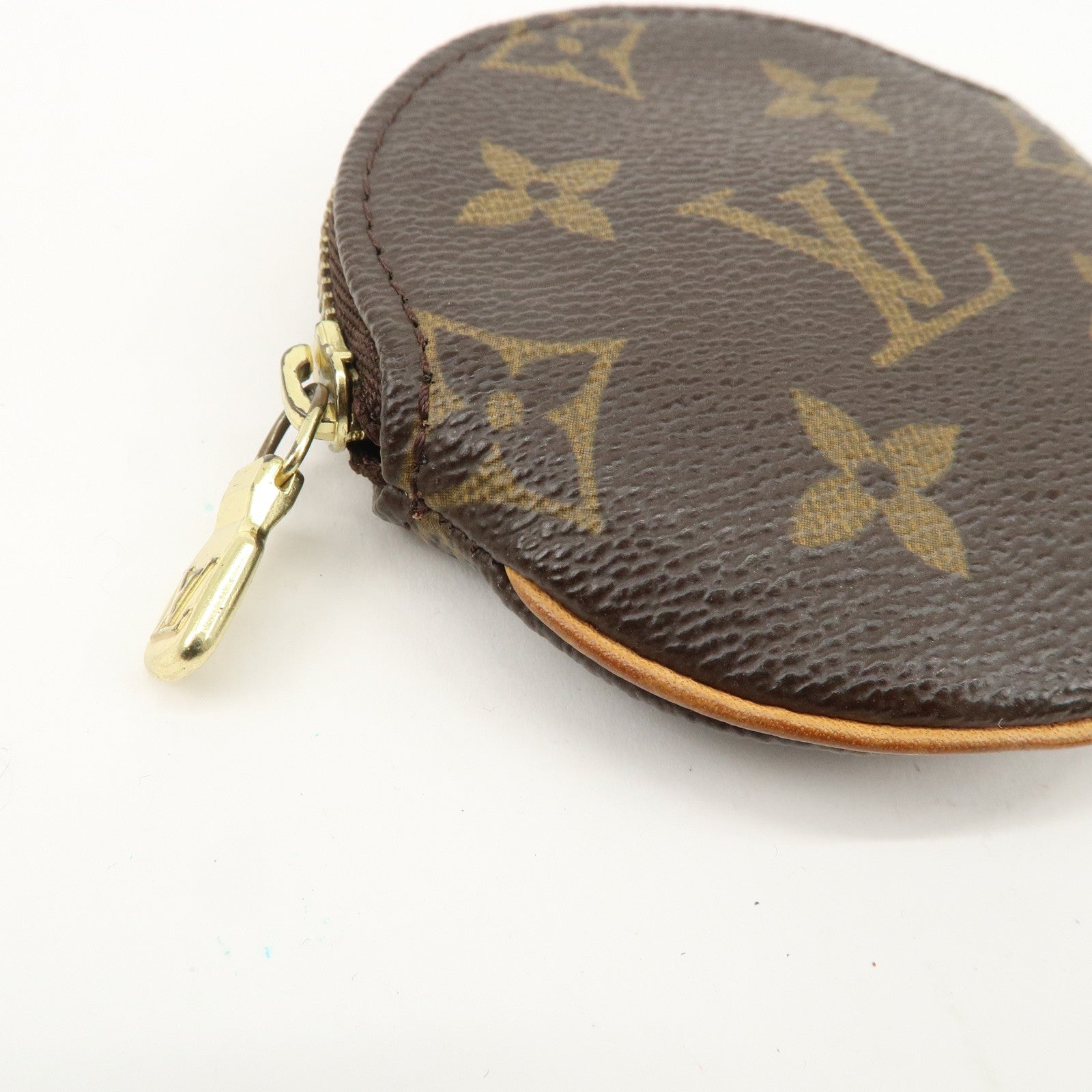 Louis Vuitton Monogram Porte Monnaie Rond Coin Case M61926 Used