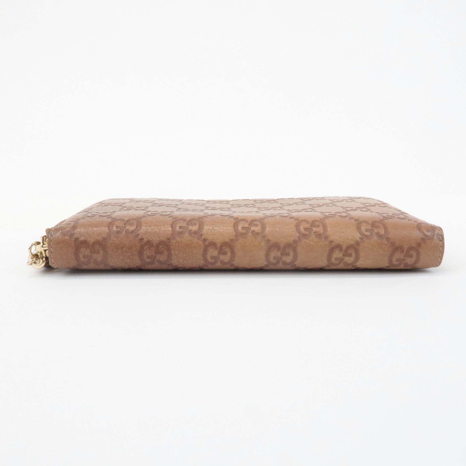 GUCCI Guccissima Bamboo Guccisima Leather Zippy Long Wallet 232977 Used