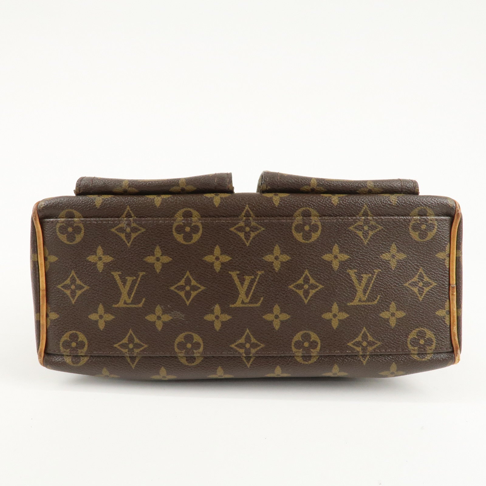 Louis Vuitton Monogram Manhattan PM Hand Bag Brown M40026