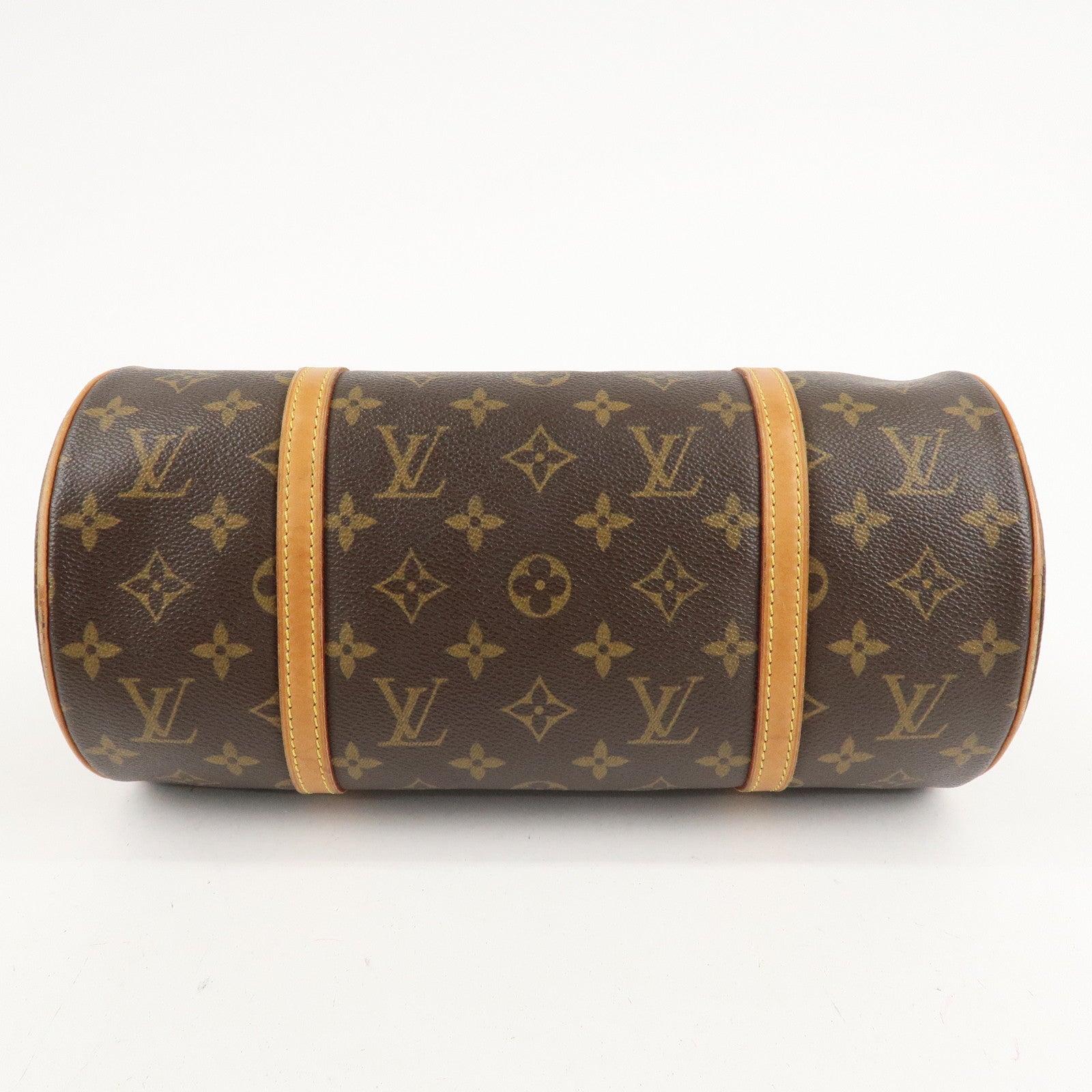 Louis Vuitton Monogram Papillon 30 Hand Bag Brown M51385