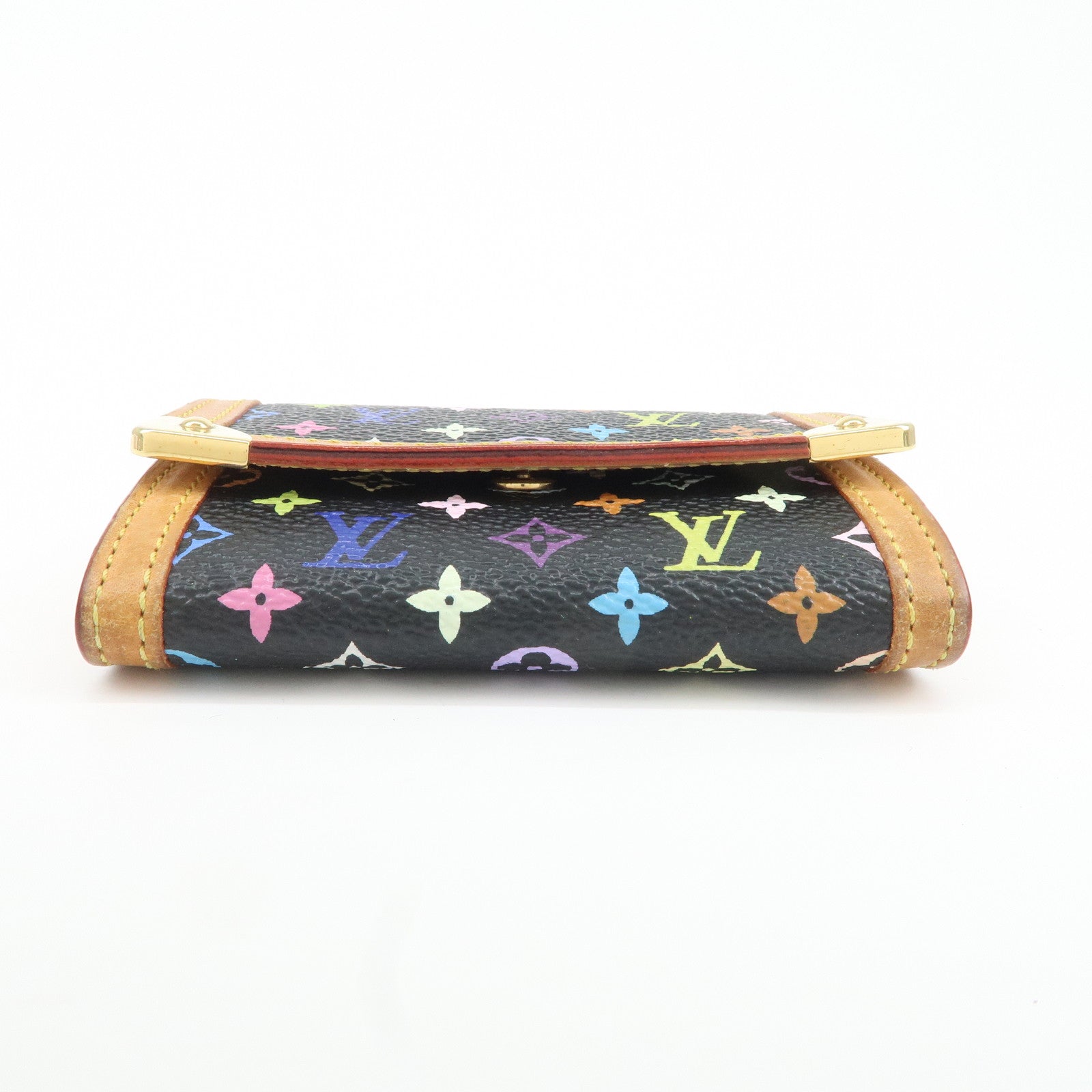 Louis Vuitton Multicolor Porte Monnaie Plat Coin Case M92656