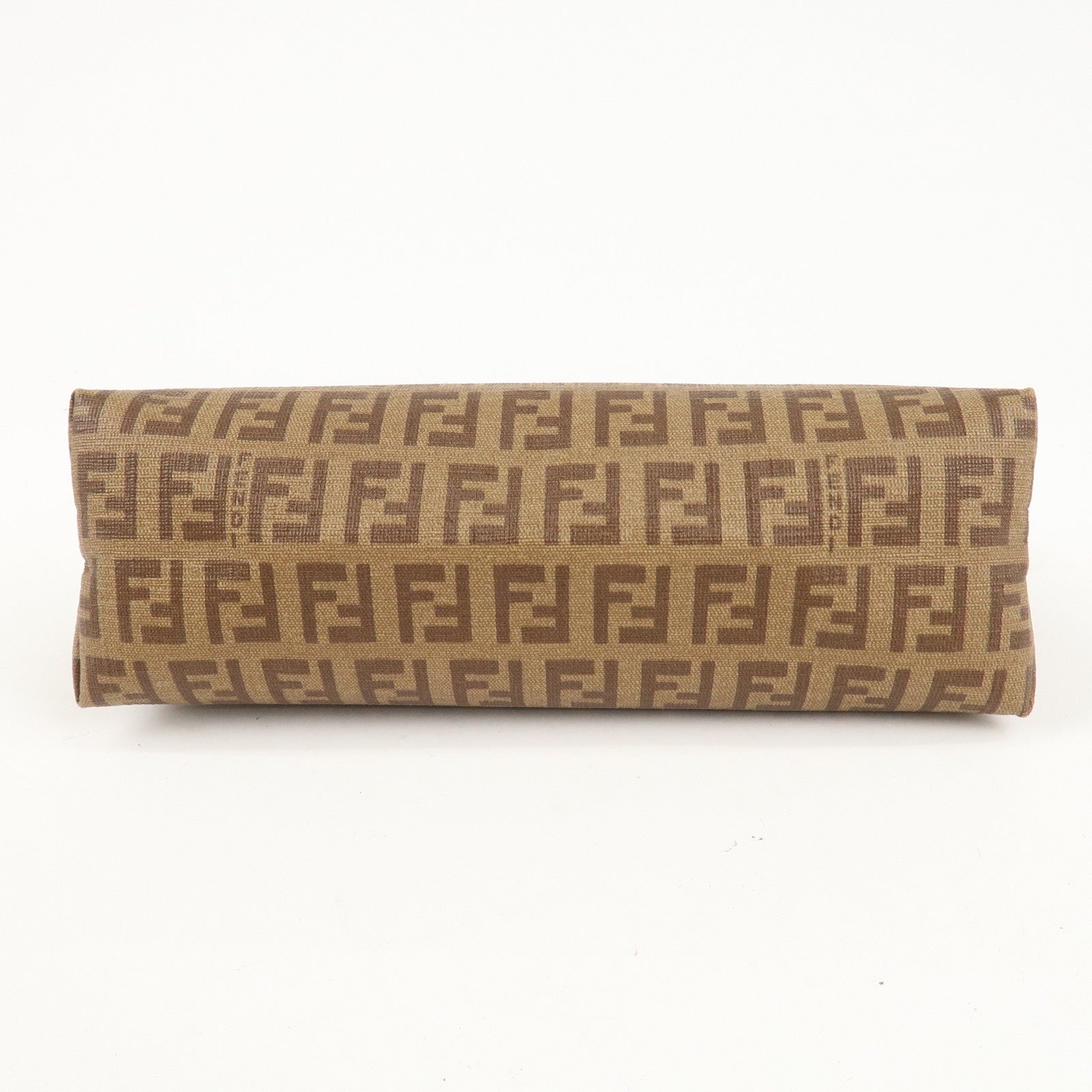 FENDI Zucchino PVC Pouch Brown 7N0074