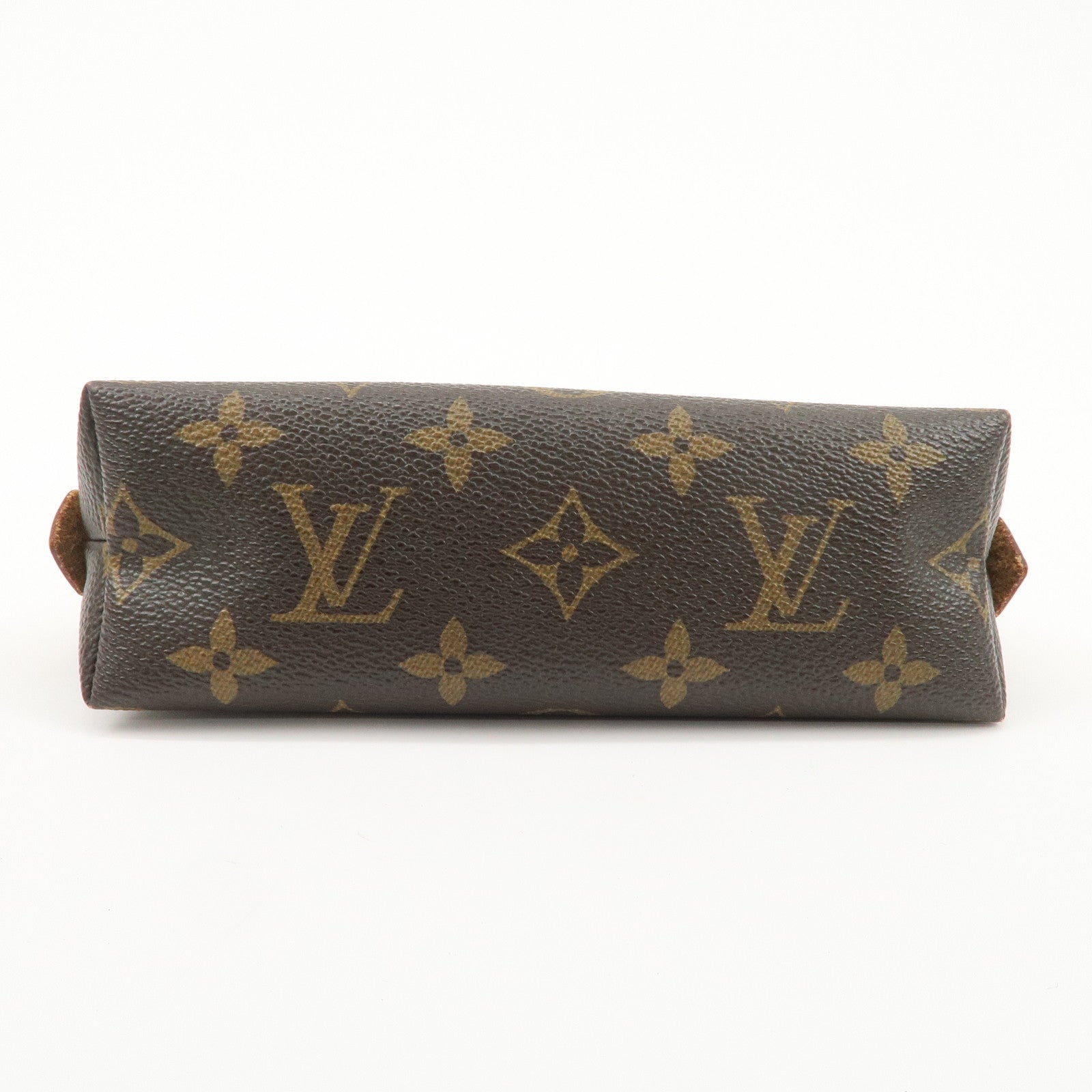 Louis Vuitton Monogram Pochette Cosmetic Pouch Brown M47515 Used