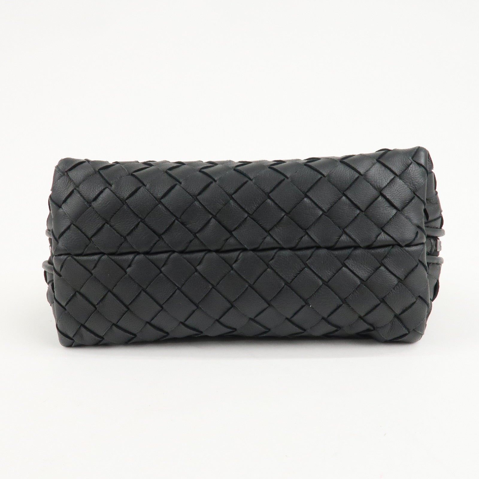 BOTTEGA VENETA Intrecciato Leather Pouch Cosmetic Pouch Black