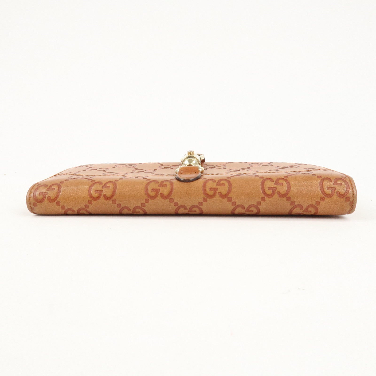 GUCCI Guccissima New Jackie Guccissima Leather Long Wallet 141430