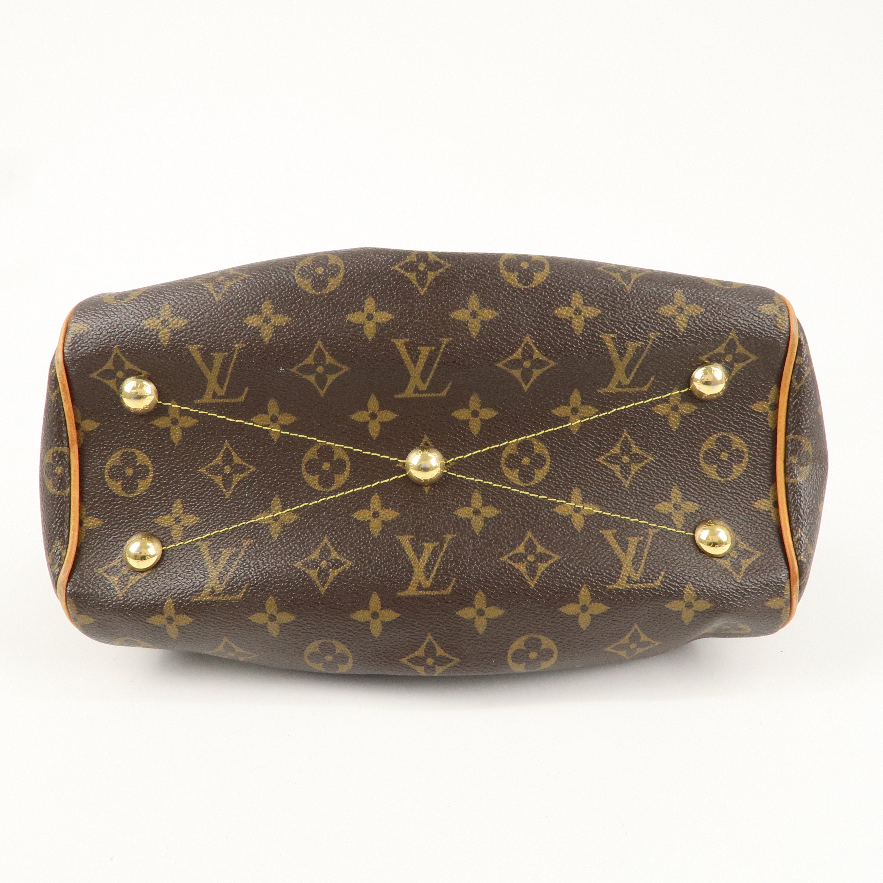 Louis Vuitton Monogram Tivoli PM Hand Bag Brown M40143