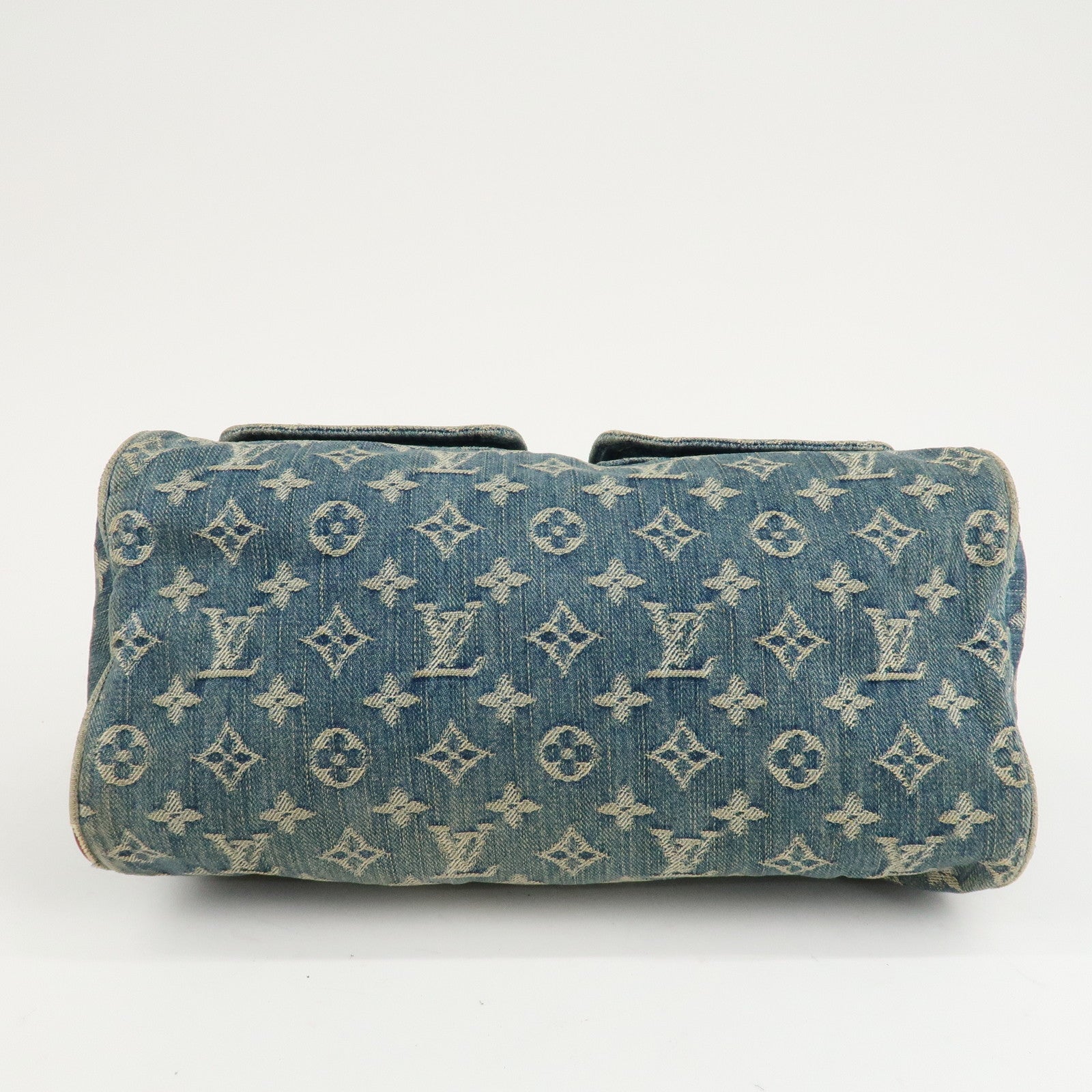 Louis Vuitton Monogram Denim Neo Speedy Boston Bag Blue M95019 Used