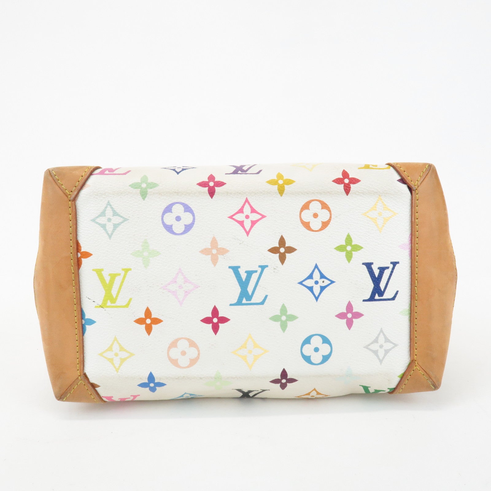 Louis Vuitton Monogram Multicolor Audra Hand Bag Blanc M40047 Used