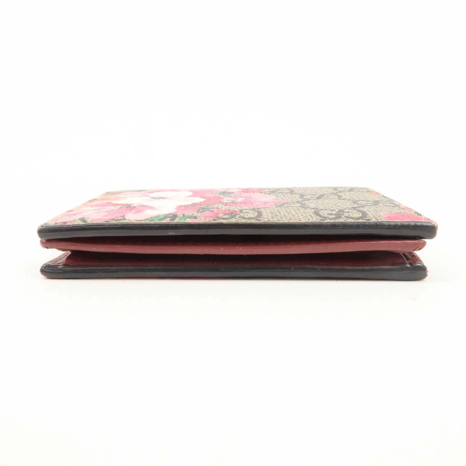 GUCCI GG Blooms GG Supreme Bi-fold Wallet Flowe Print Pink 41088