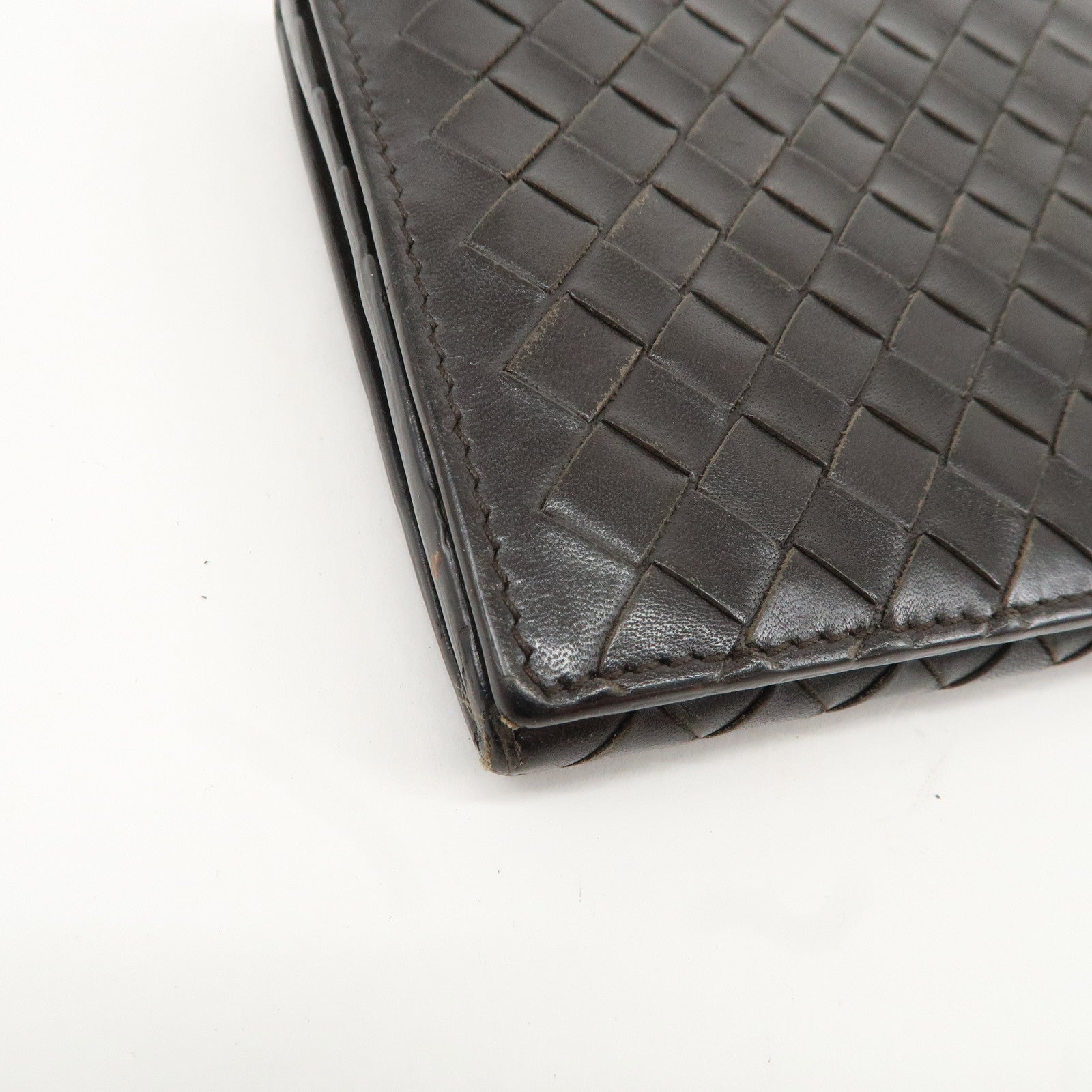 BOTTEGA VENETA Intrecciato Set of 2 Bifold Long Wallet Coin Case