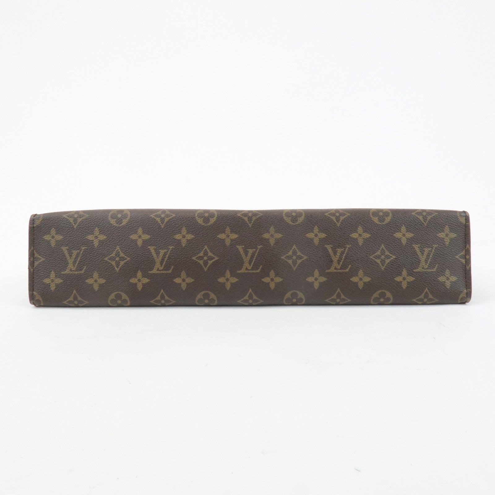 Louis Vuitton Monogram Sac Triangle Hand Bag Brown M51360 Used