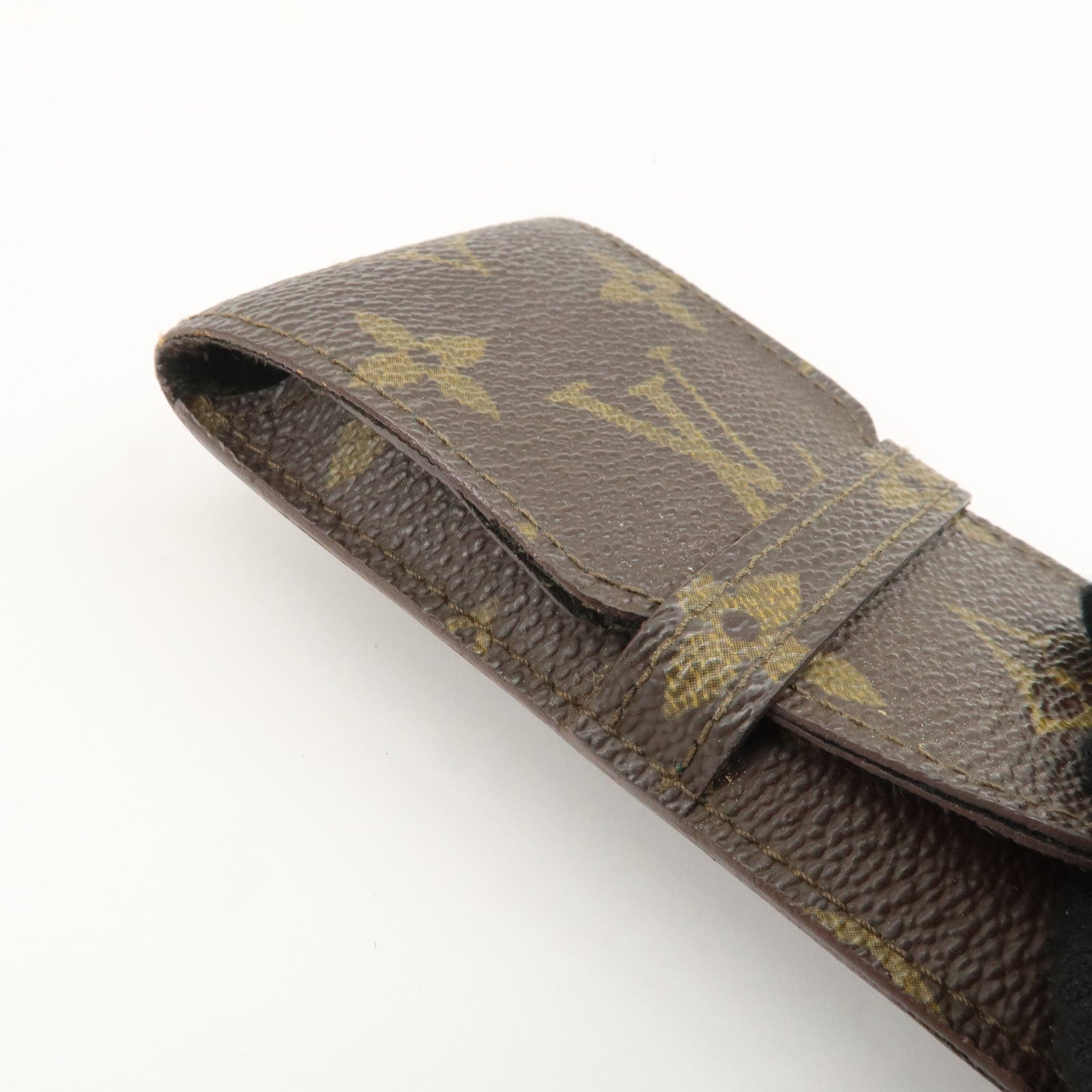 Louis Vuitton Monogram Taiga Set of 3 Glasses Case M62990 M30364 Used