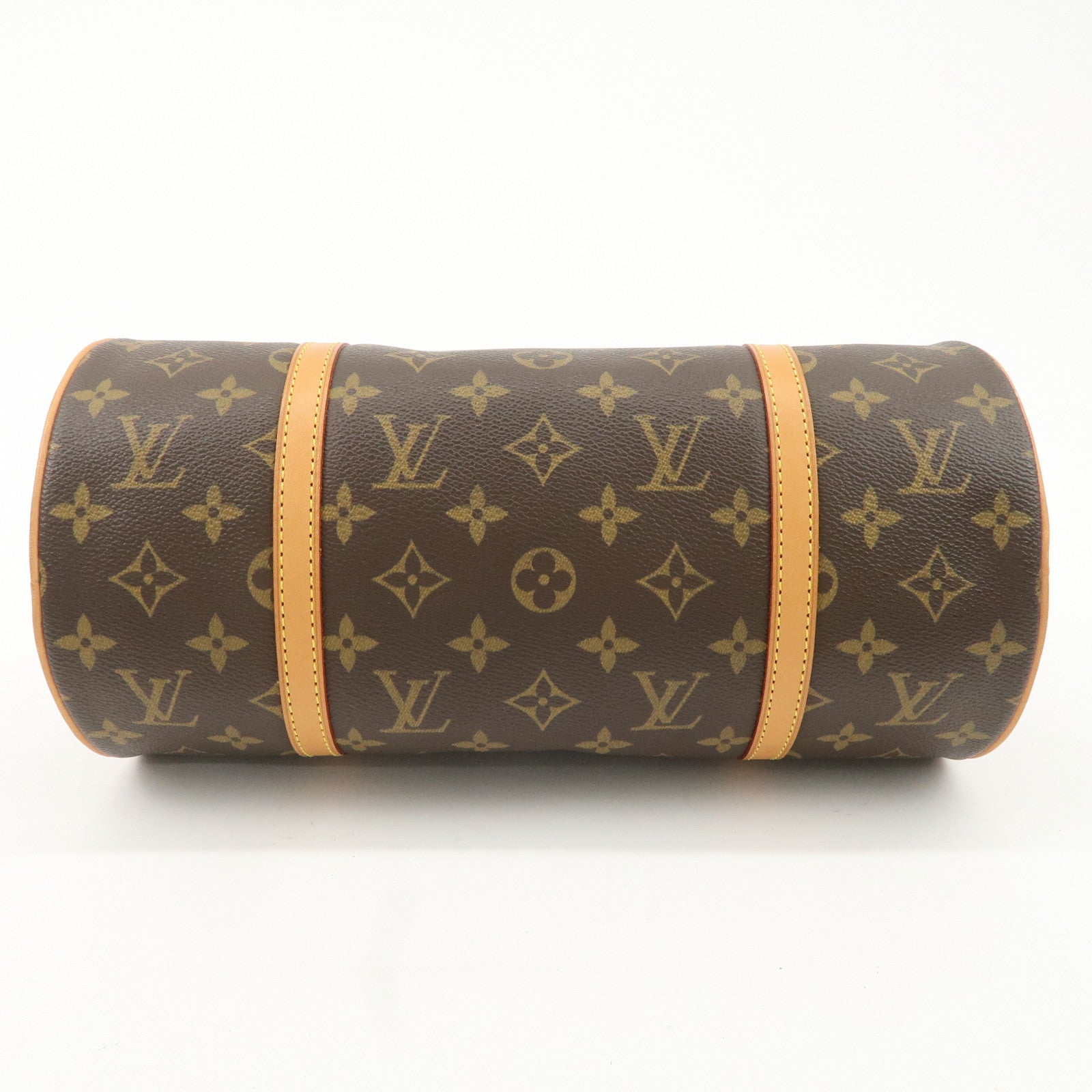 Louis Vuitton Monogram Papillon 30 Hand Bag Brown M51385