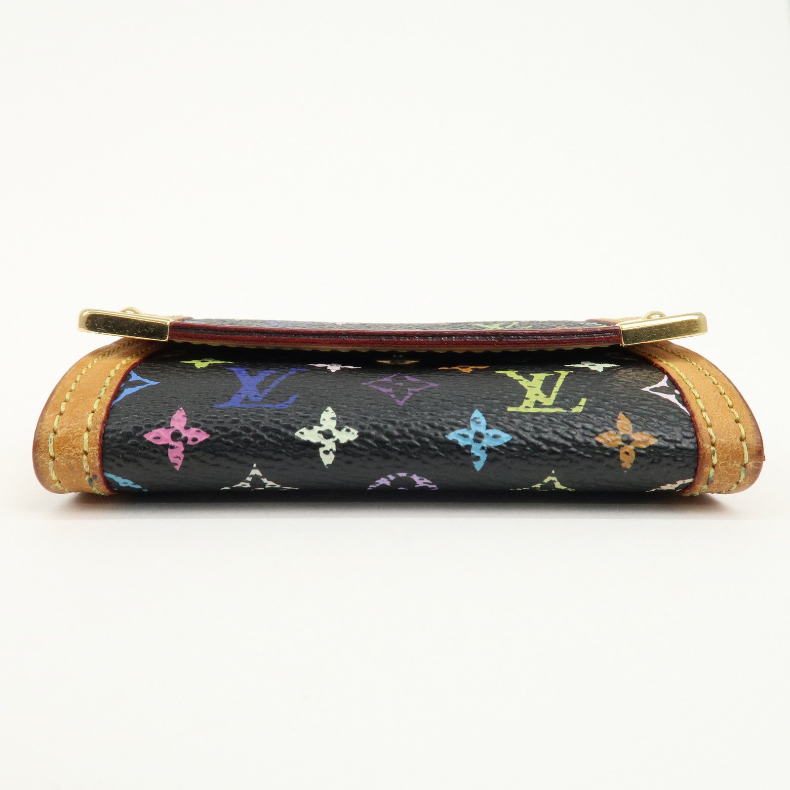 Louis Vuitton Multi Color Porte Monnaie Plat Coin Case M92656