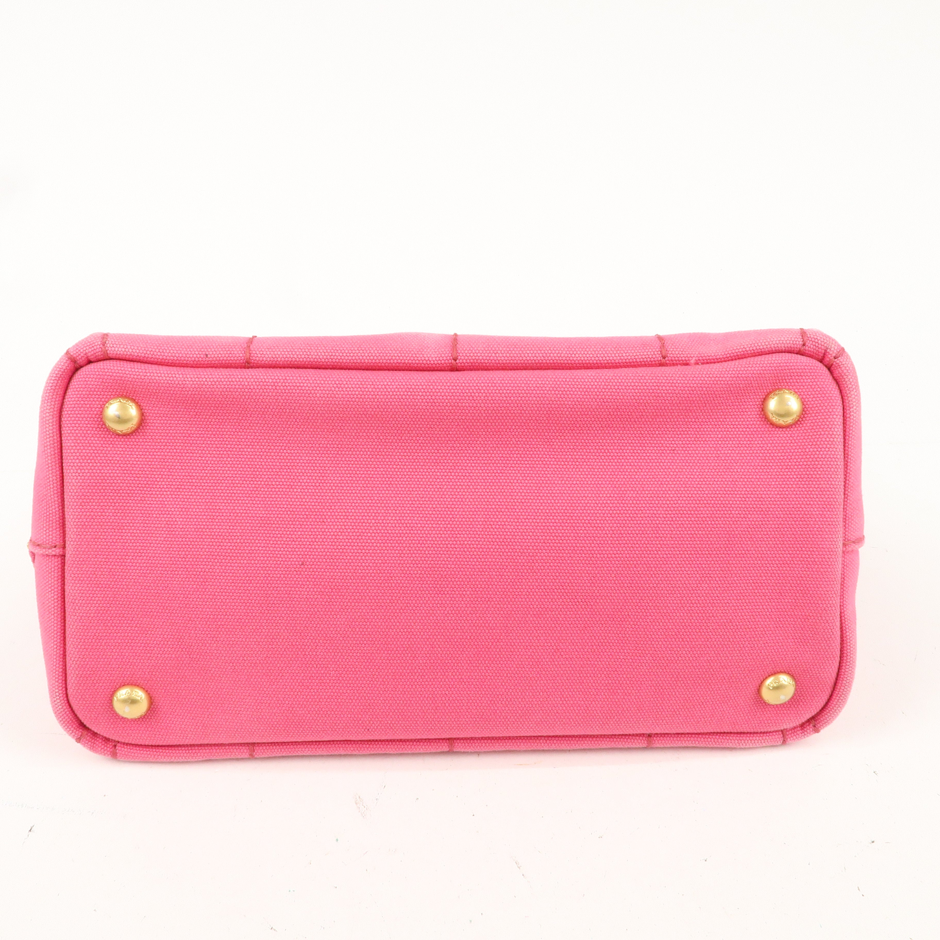 PRADA Canapa Mini Canvas 2Way Bag Hand Shoulder Bag Pink