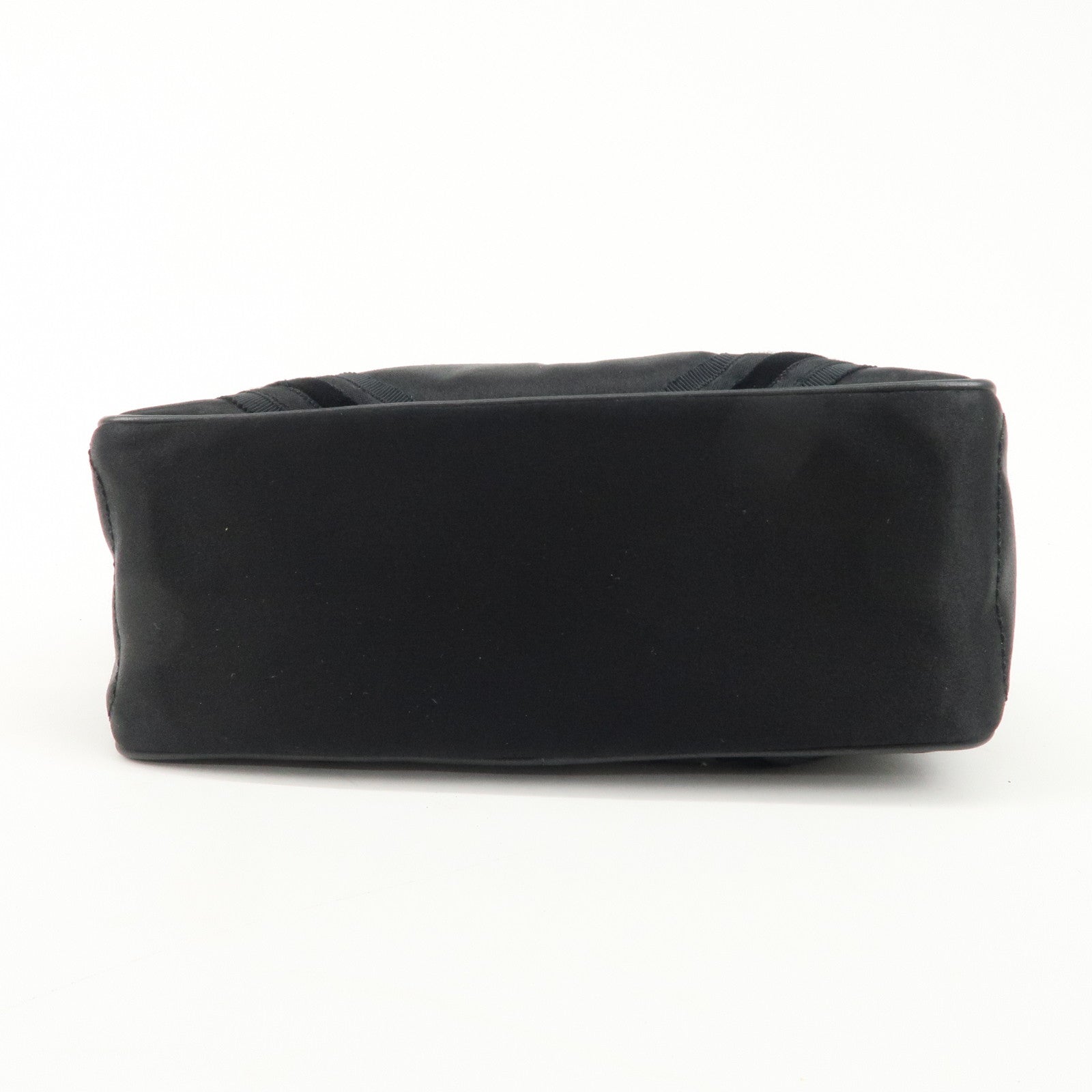 CELINE Macadam Satin Leather Mini Boogie Bag Beads Macadam Stamp Used