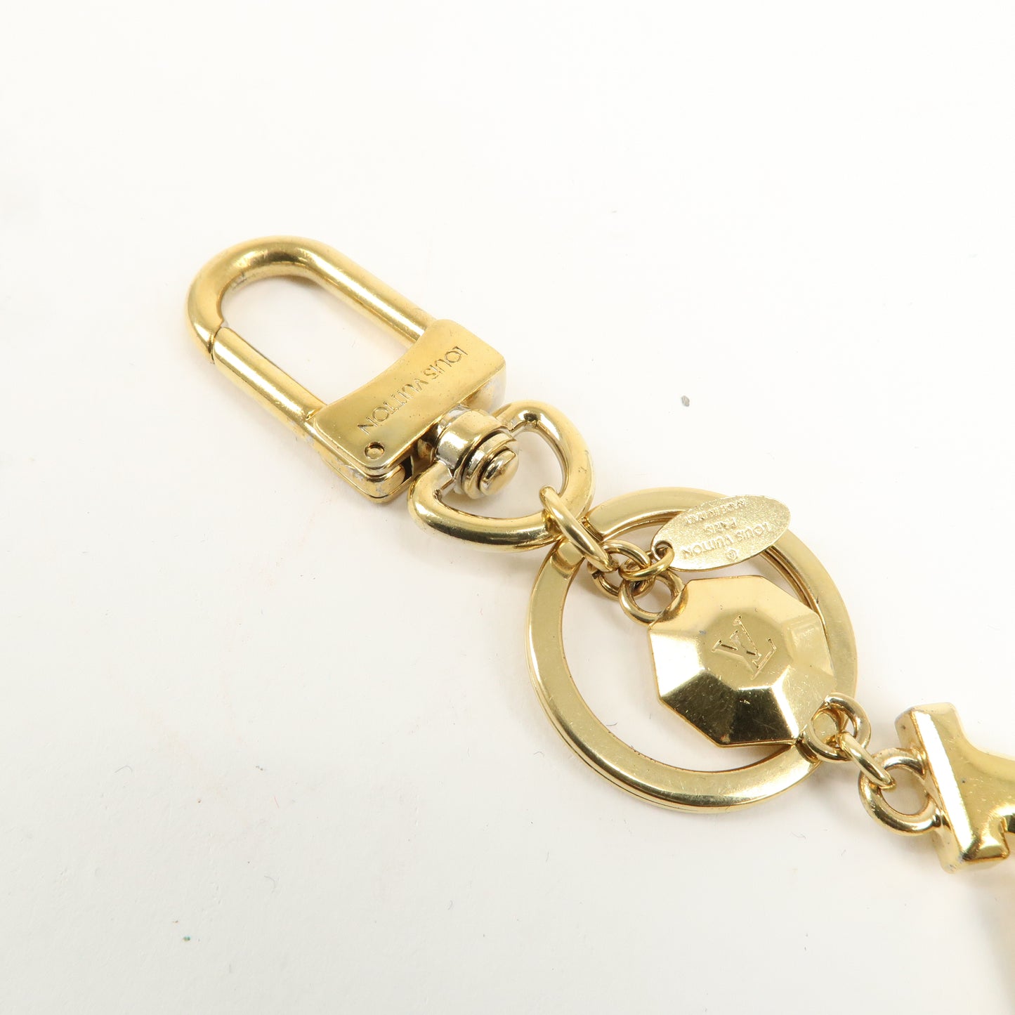 Louis Vuitton Porte Cles LV Facettes Bag Charm Gold M65216