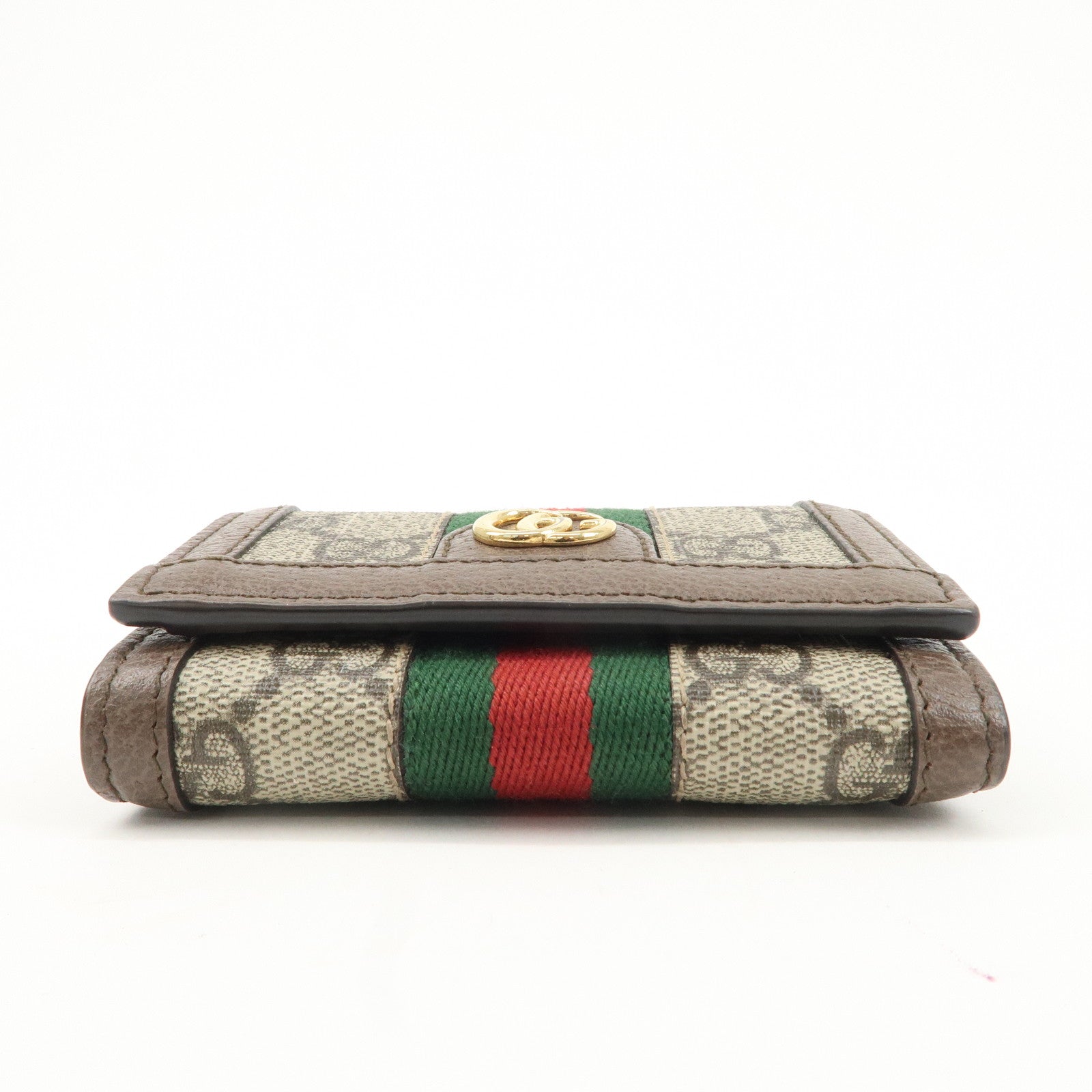 GUCCI Ophidia GG Supreme Leather Tri-Fold Compact Wallet 644334