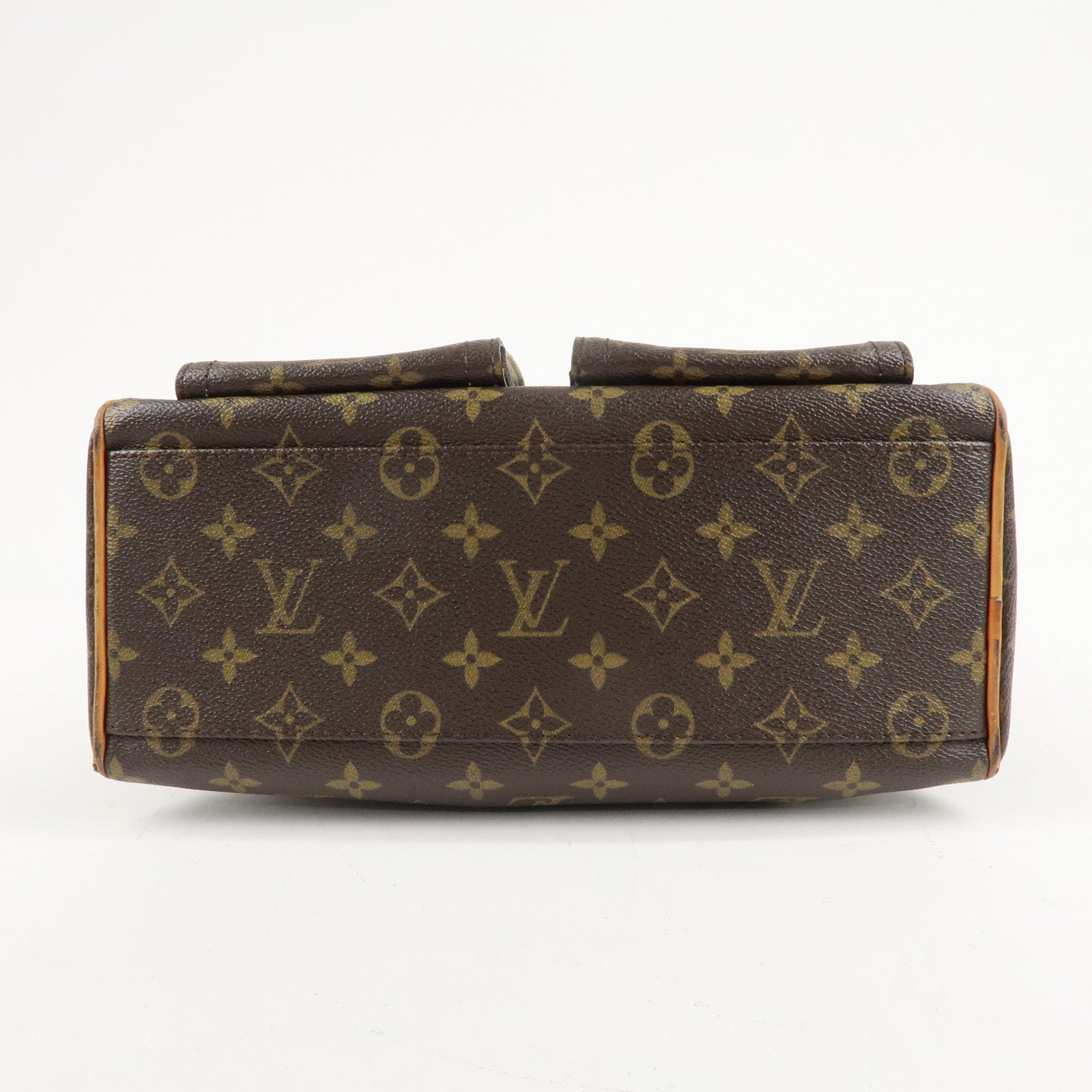 Louis Vuitton Monogram Manhattan PM Hand Bag Brown M40026