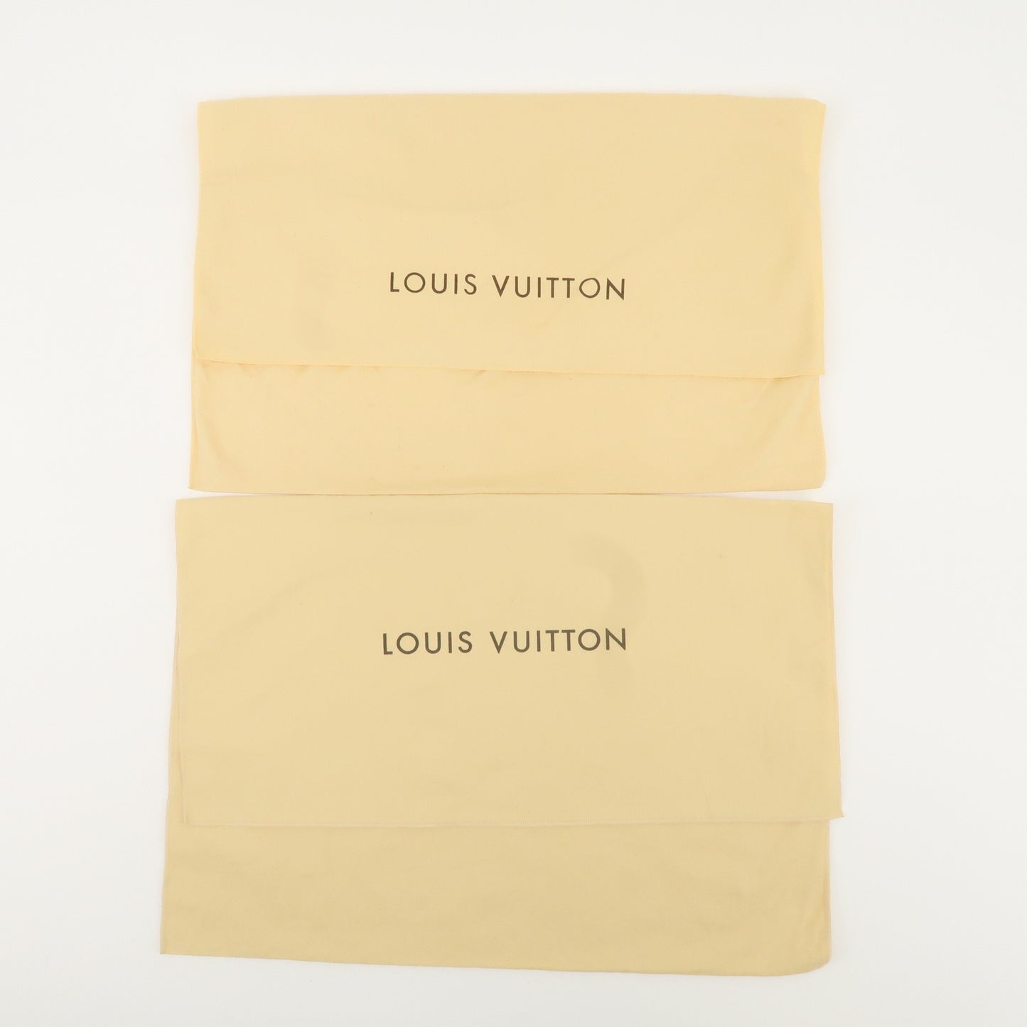 Louis Vuitton Set of 10 Dust Bag Flap Style Beige Brown