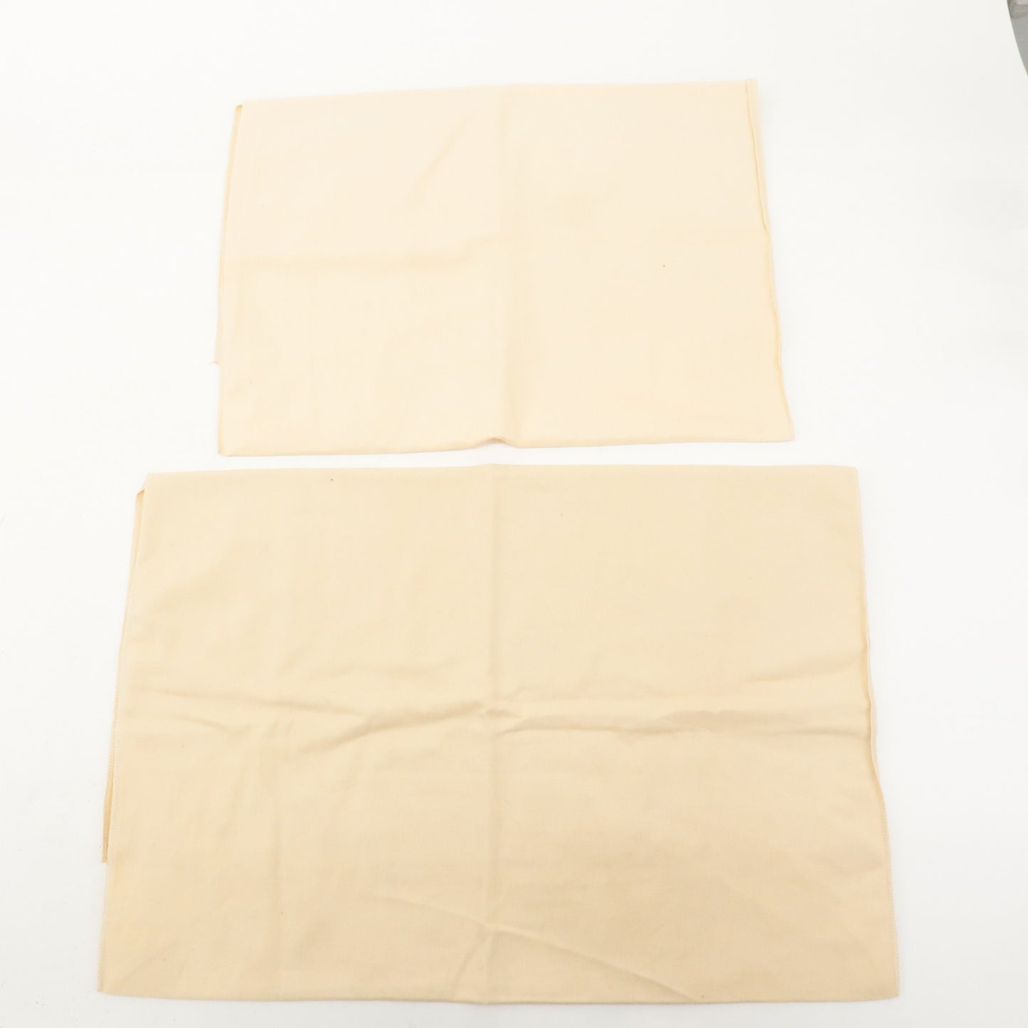 Louis Vuitton Set of 10 Dust Bag Storage Bag Flap Drawstring Beige