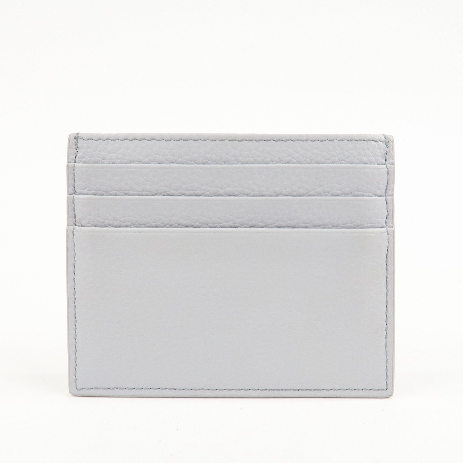 MIU MIU leather Card Case Coin Case Light Gray 5MC081