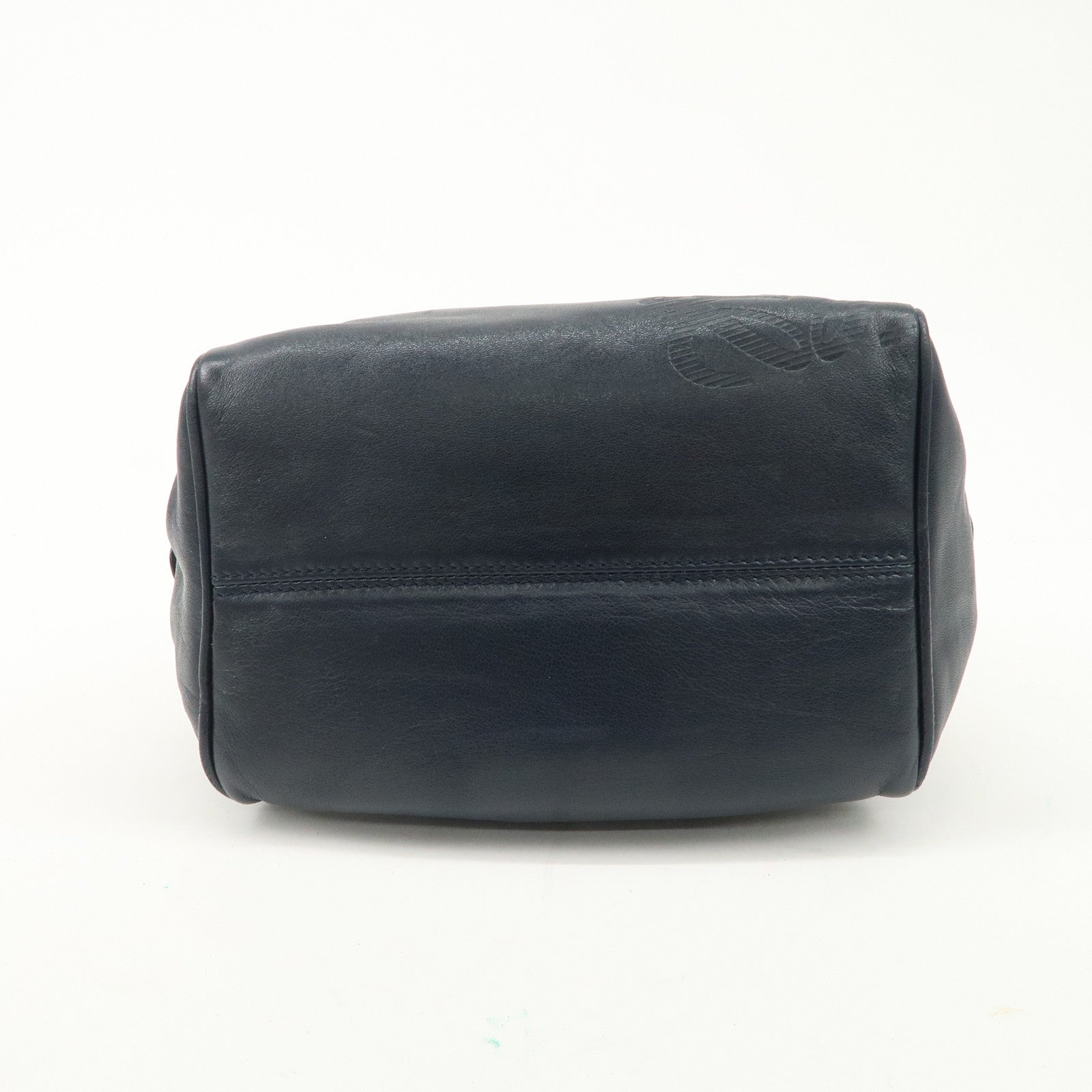 LOEWE Anagram Leather Mini Hand Bag Navy