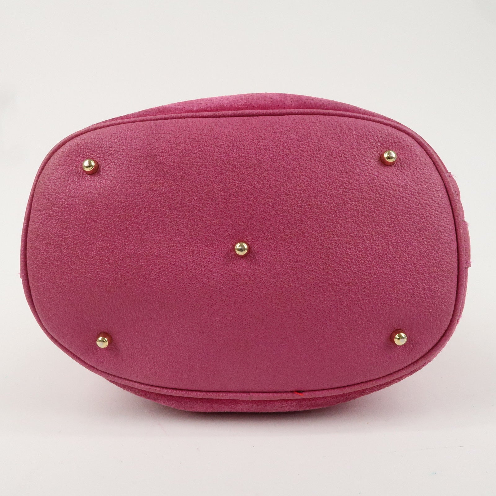 GUCCI Bamboo suede Leather 2WAY Bag Pink 001.2040.1657