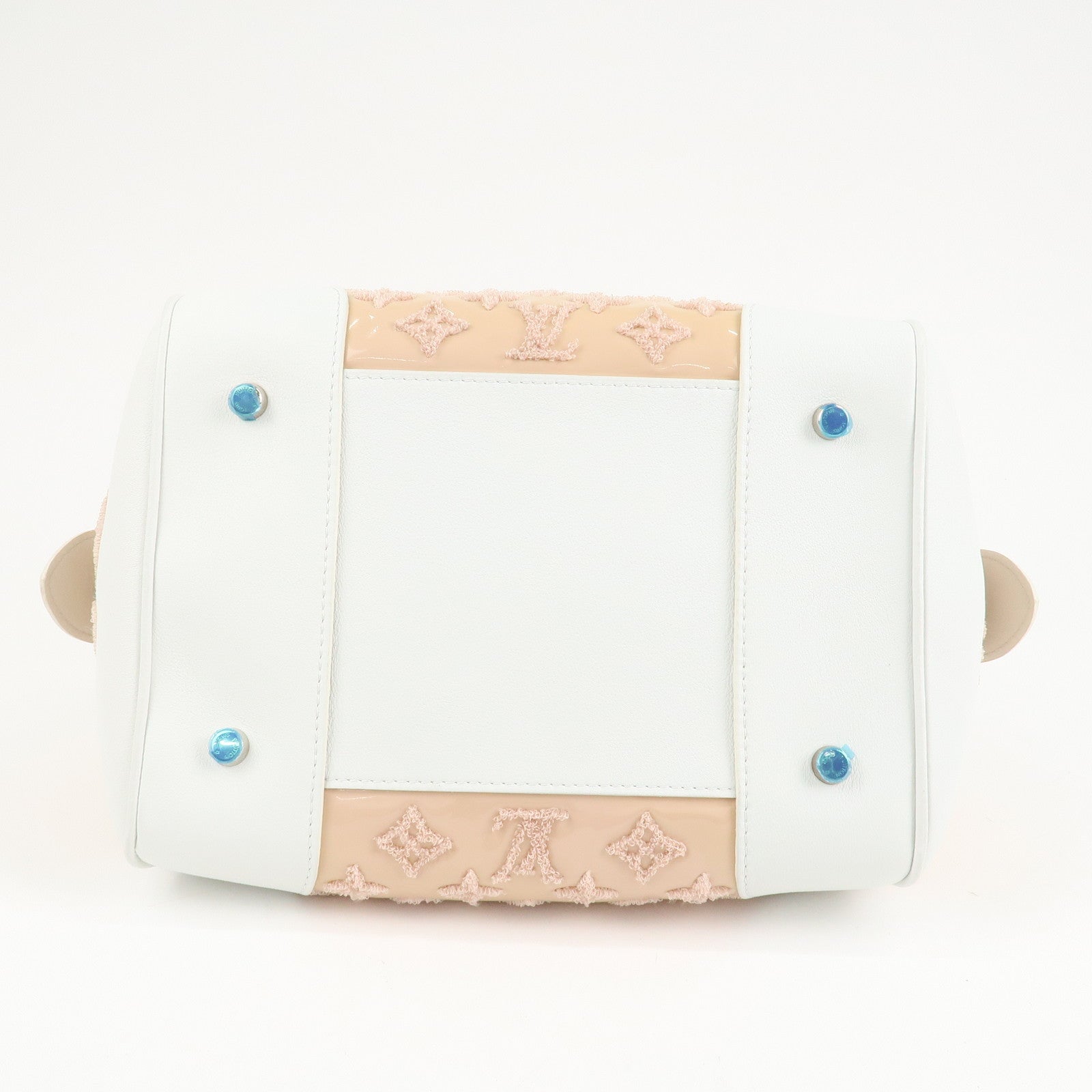 Louis Vuitton Monogram Booklet Speedy Round Hand Bag Rose M40704 Used