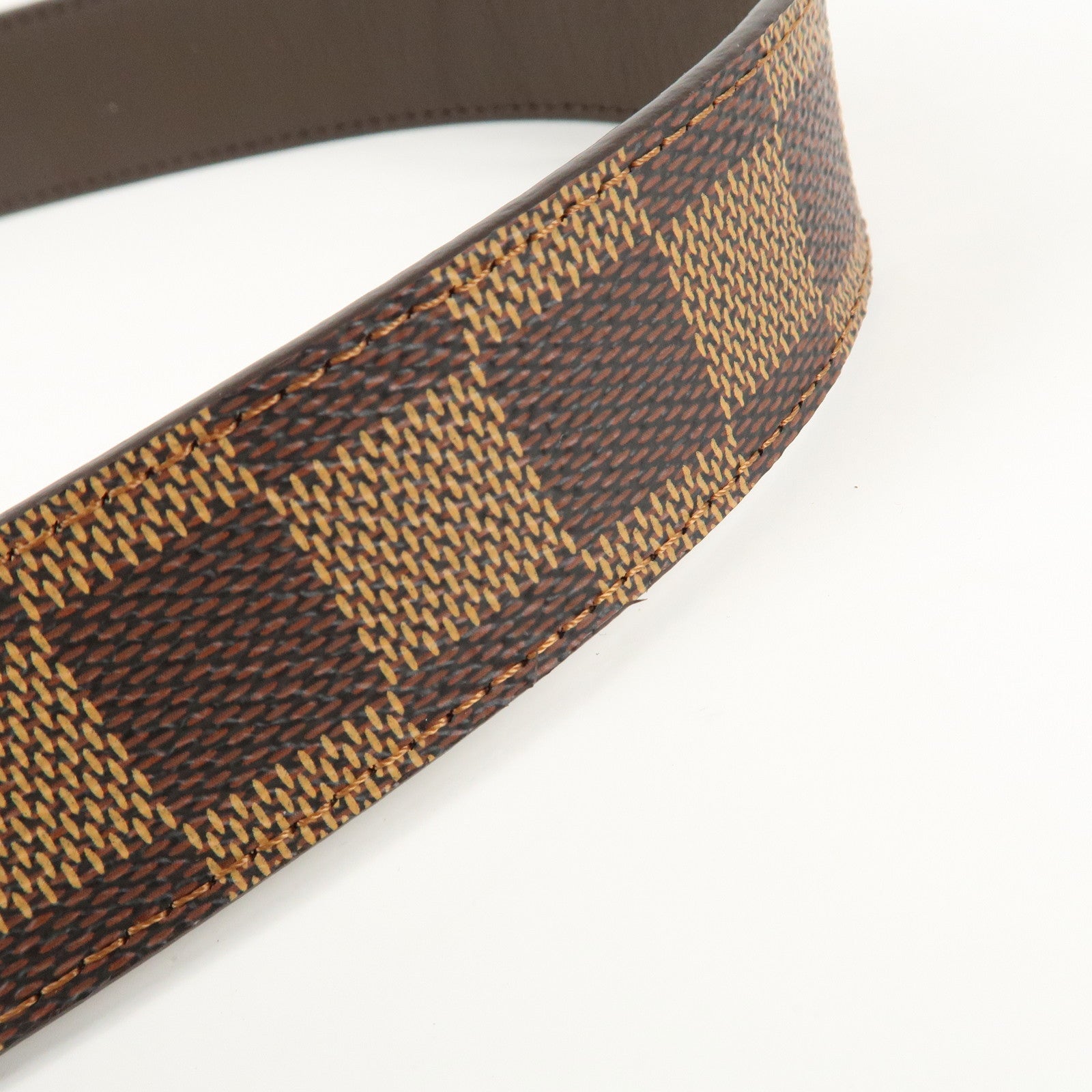 Louis Vuitton Damier Ebene Saint Tulle Carre Belt 100/40 M6944 Used