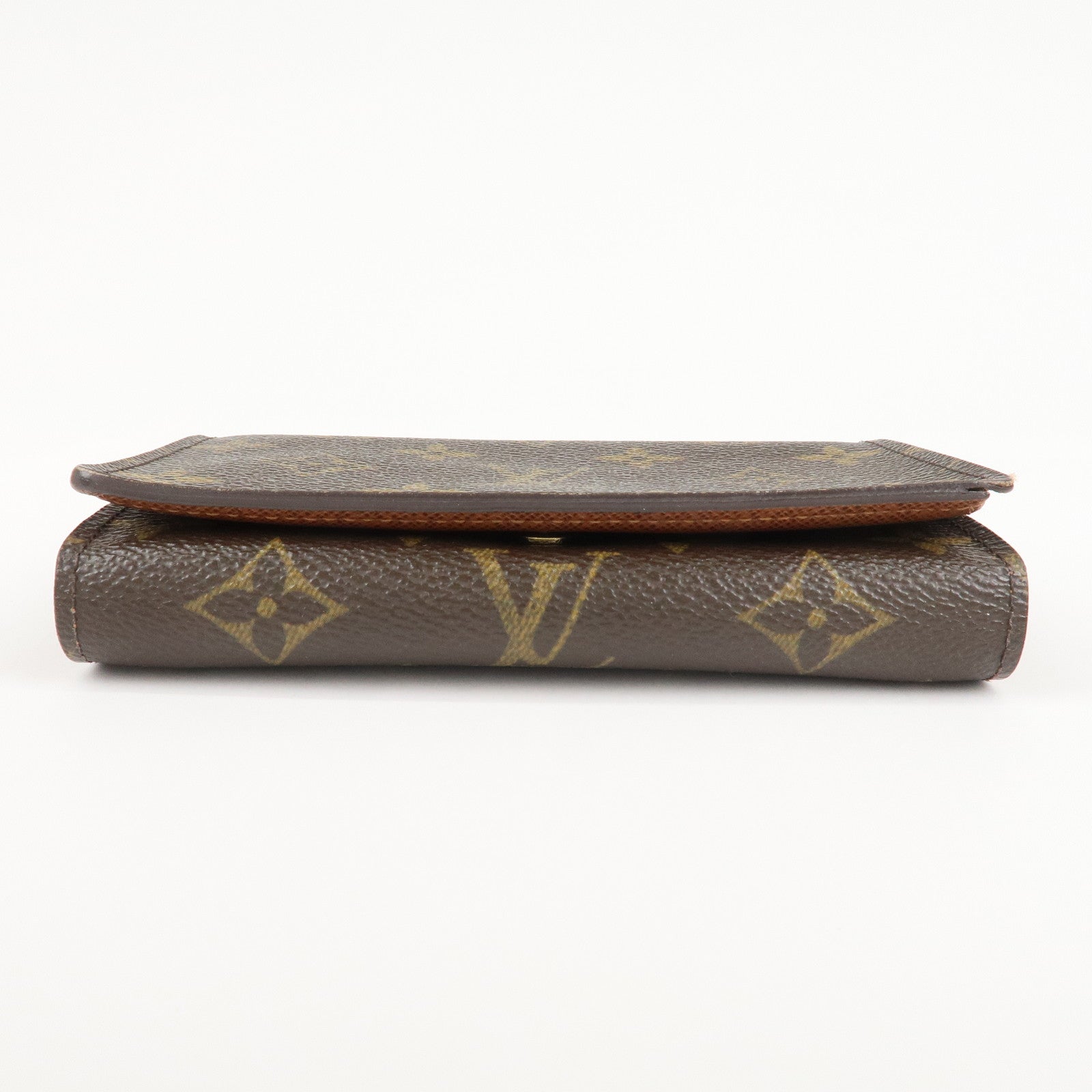 Louis Vuitton Monogram Porte Monnaie Billets Tresor Wallet M61730 Used