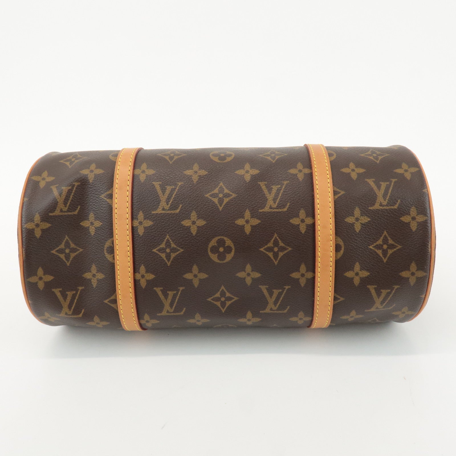 Louis Vuitton Monogram Papillon 30 Hand Bag New Style Brown M51385 Used