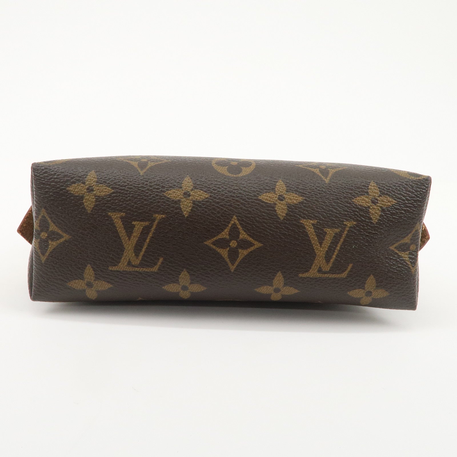 Louis Vuitton Monogram Pochette Cosmetic Pouch Brown M47515 Used