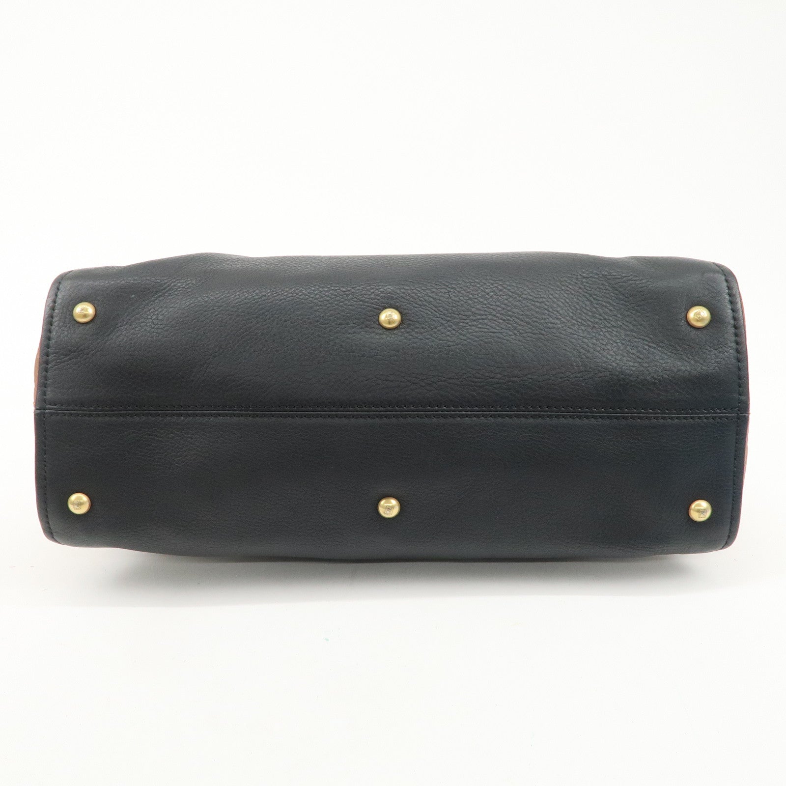 FENDI Cameleon Leather 2WAY Bag Black Brown Blue Red 8BL110 Used
