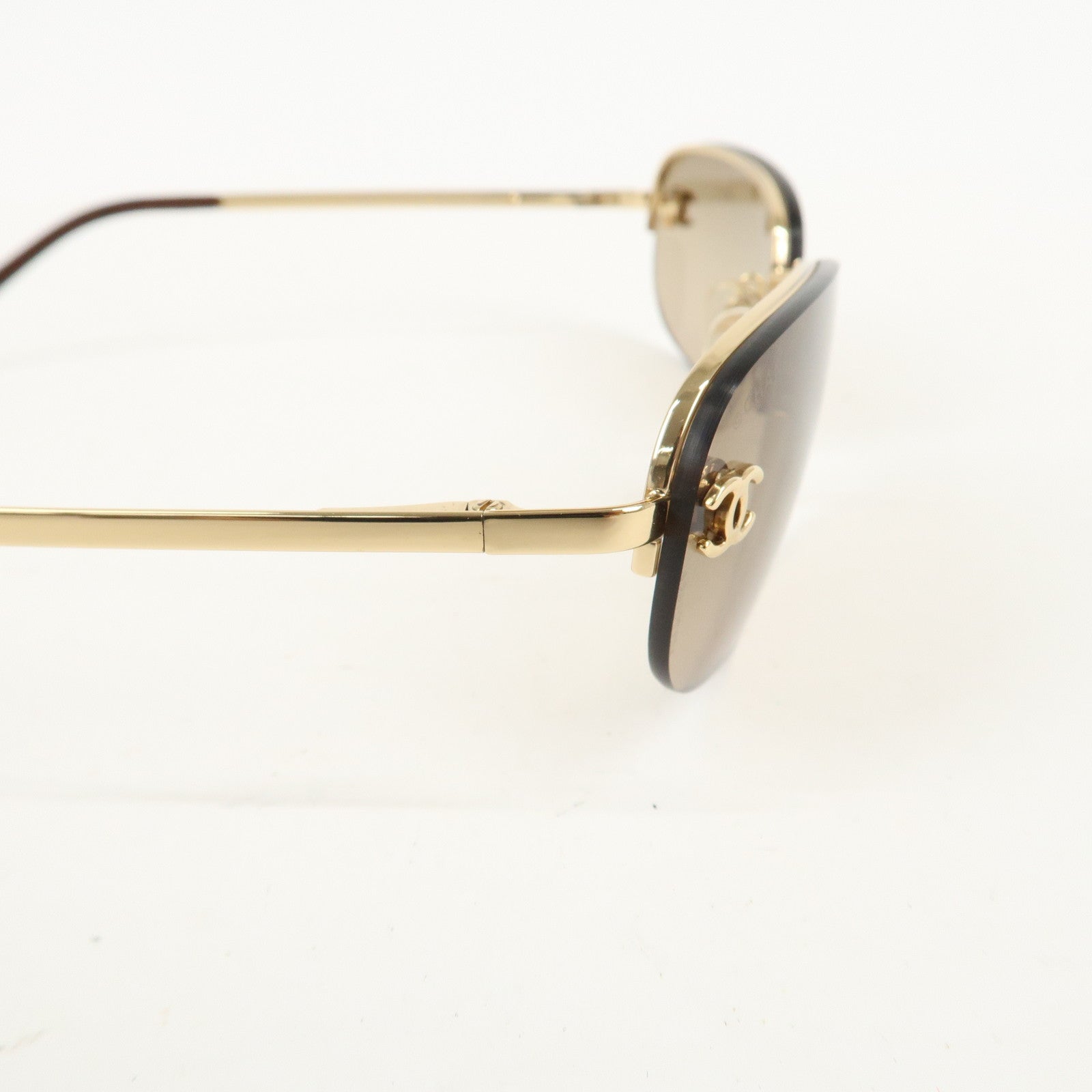 CHANEL Metal Plastic Sunglasses 40099 C.125/13 55□16 130