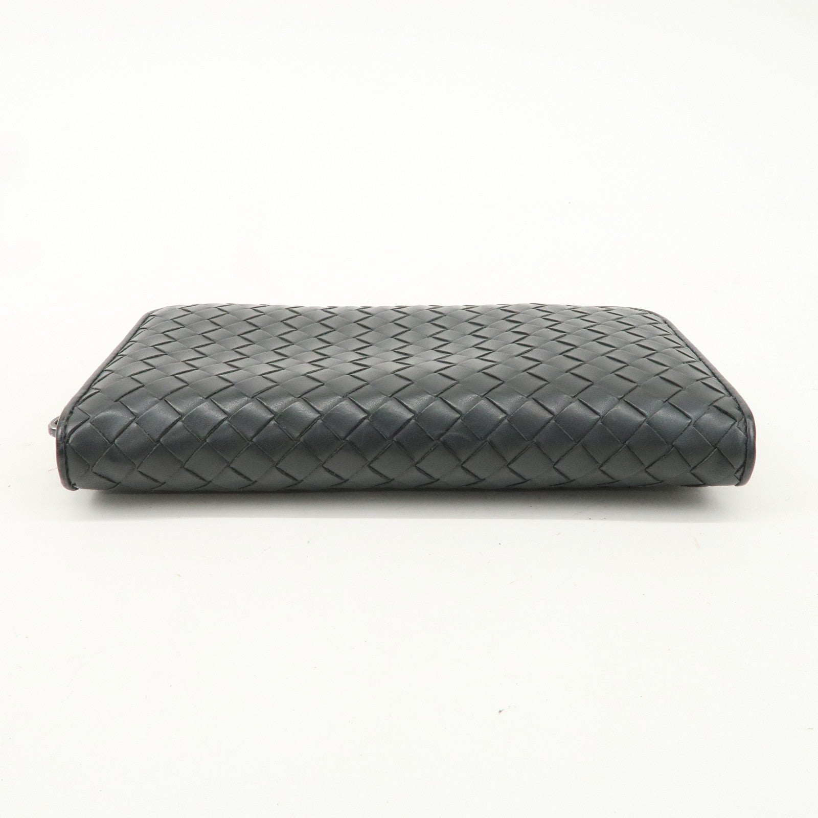 BOTTEGA VENETA Intrecciato Leather Round Zippy Long Wallet